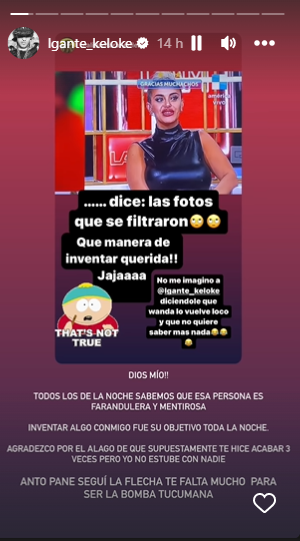 El posteo de L-Gante sobre su relación con Anto Pane (Foto: Instagram)
