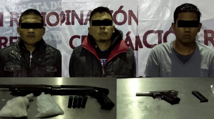 Detención de tres sicarios de Los Mexicles (Foto: Fiscalía de Chihuahua)