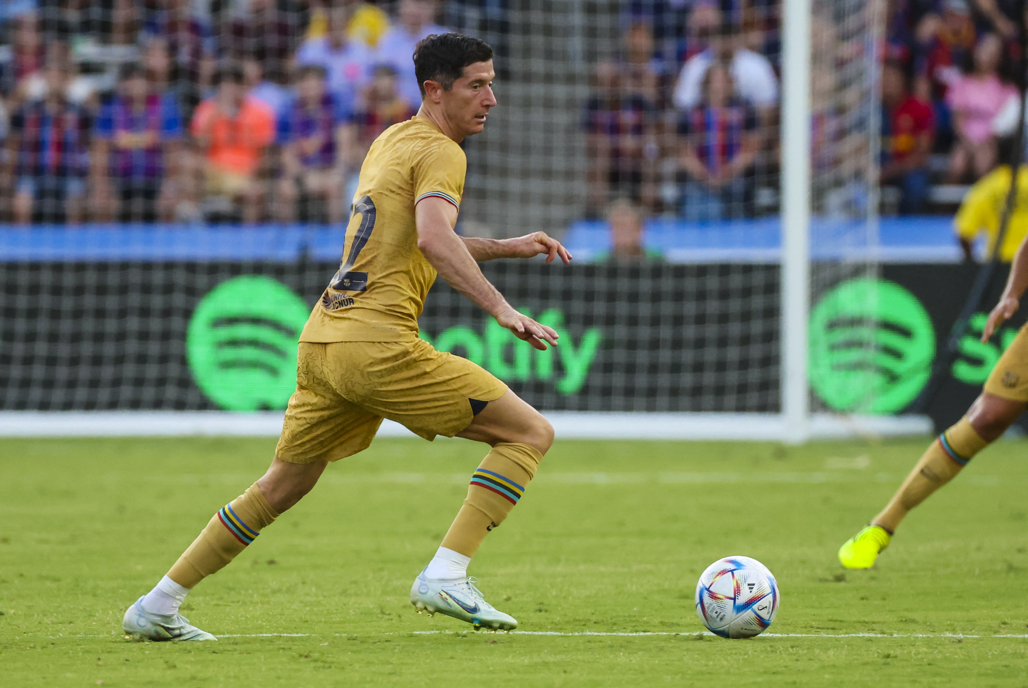 Lewandowski ha debutado con la camiseta del FC Barcelona en un amistoso ante Juventus (Foto: USA TODAY Sports)