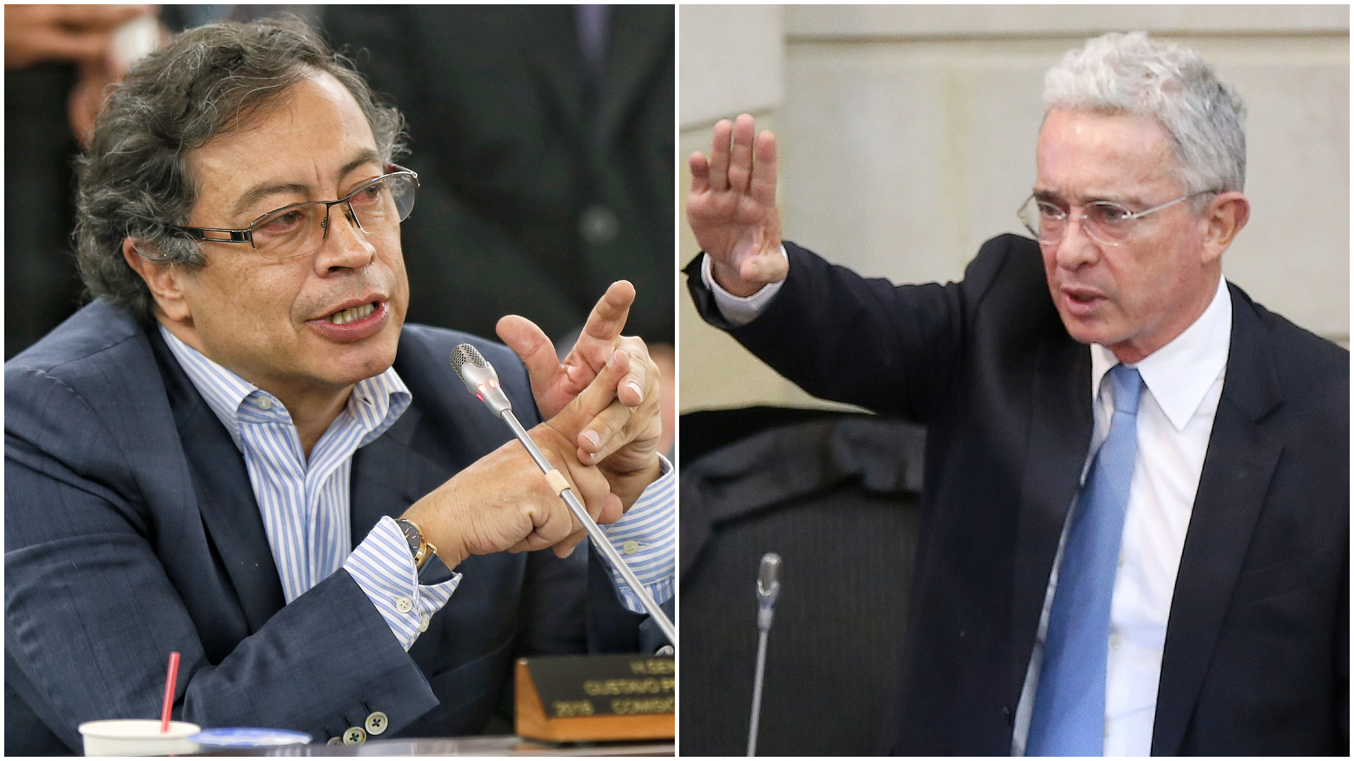 Nueva reunión entre Petro y Uribe en menos de tres meses. Fotos: Colprensa.