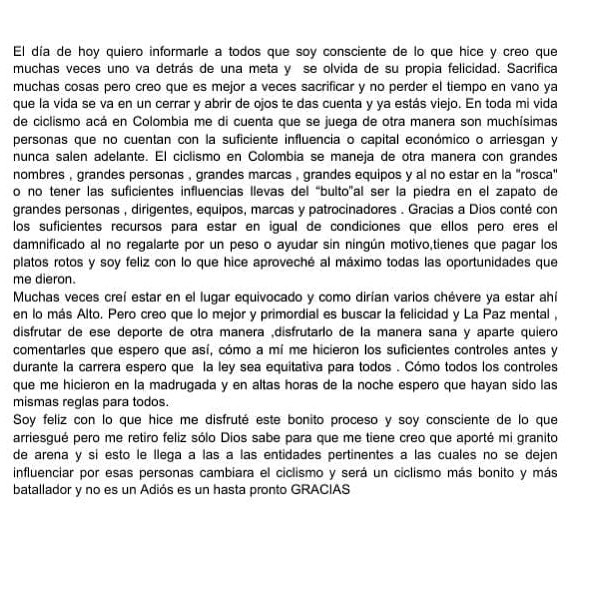 El Subcampeón Del Clásico Rcn Reconoció Que Se Dopó “soy Consciente De Lo Que Hice” Infobae 4568