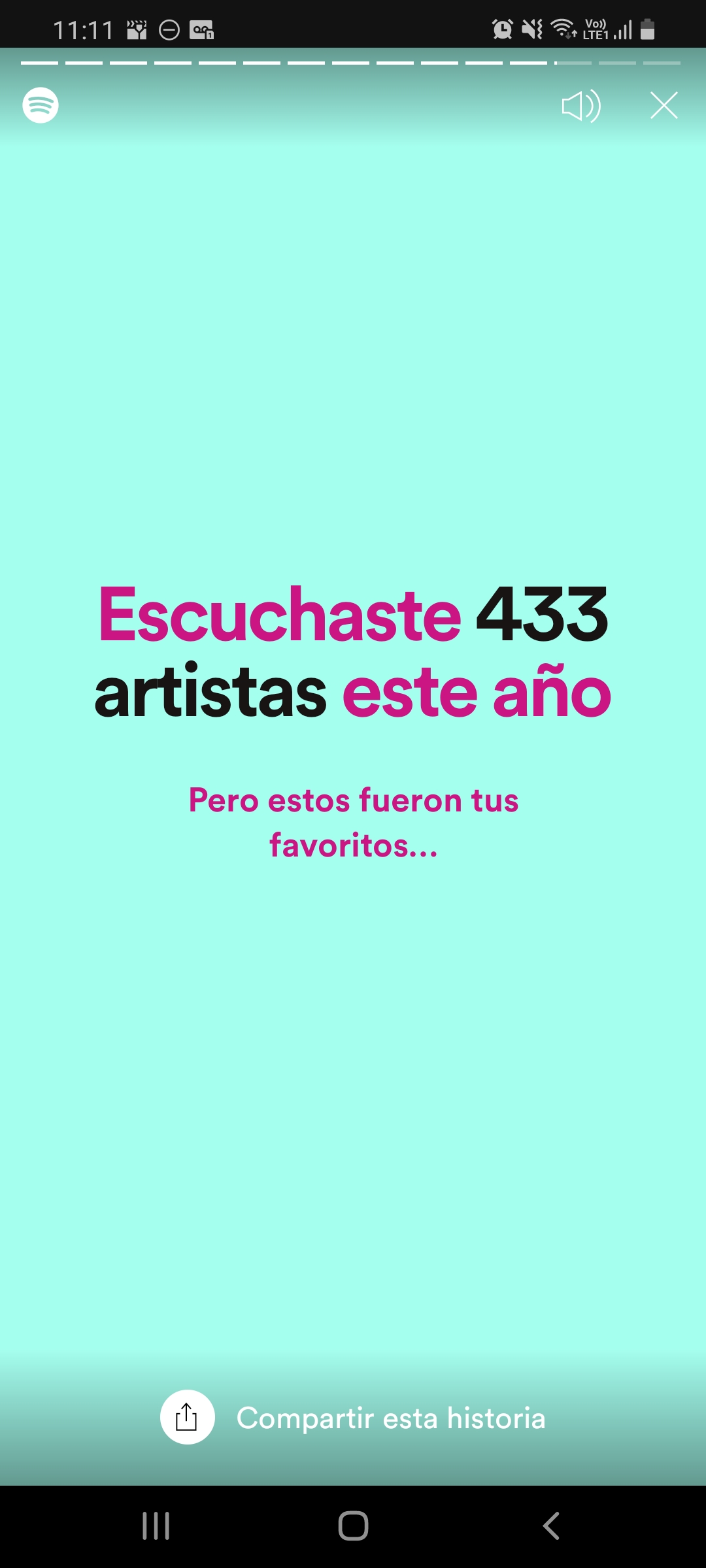 Spotify informa la cantidad de artistas y géneros que se escucharon en el año