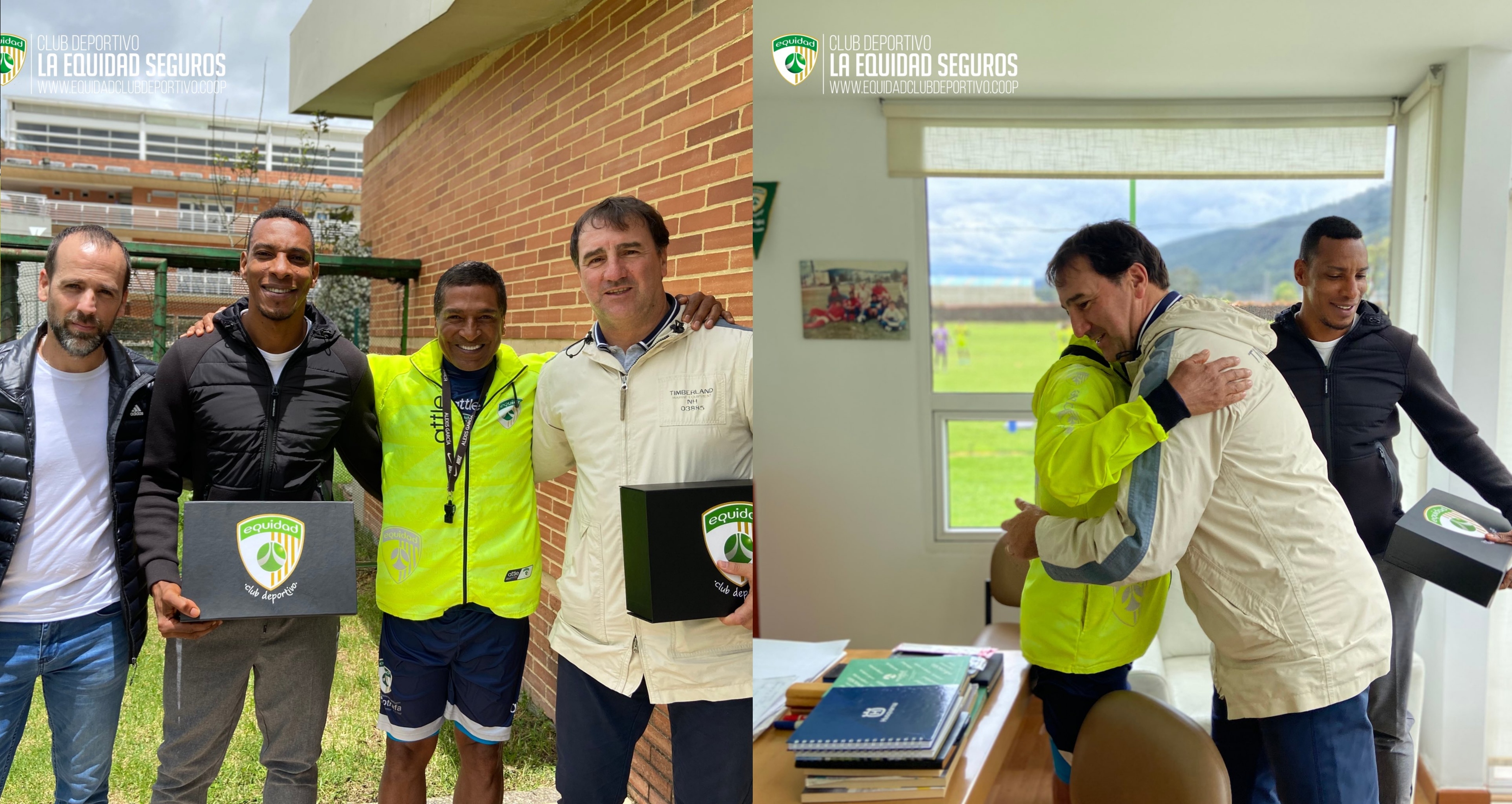 El técnico de la selección Colombia de gira por la Liga Colombiana, Néstor Lorenzo visitó la sede de La Equidad