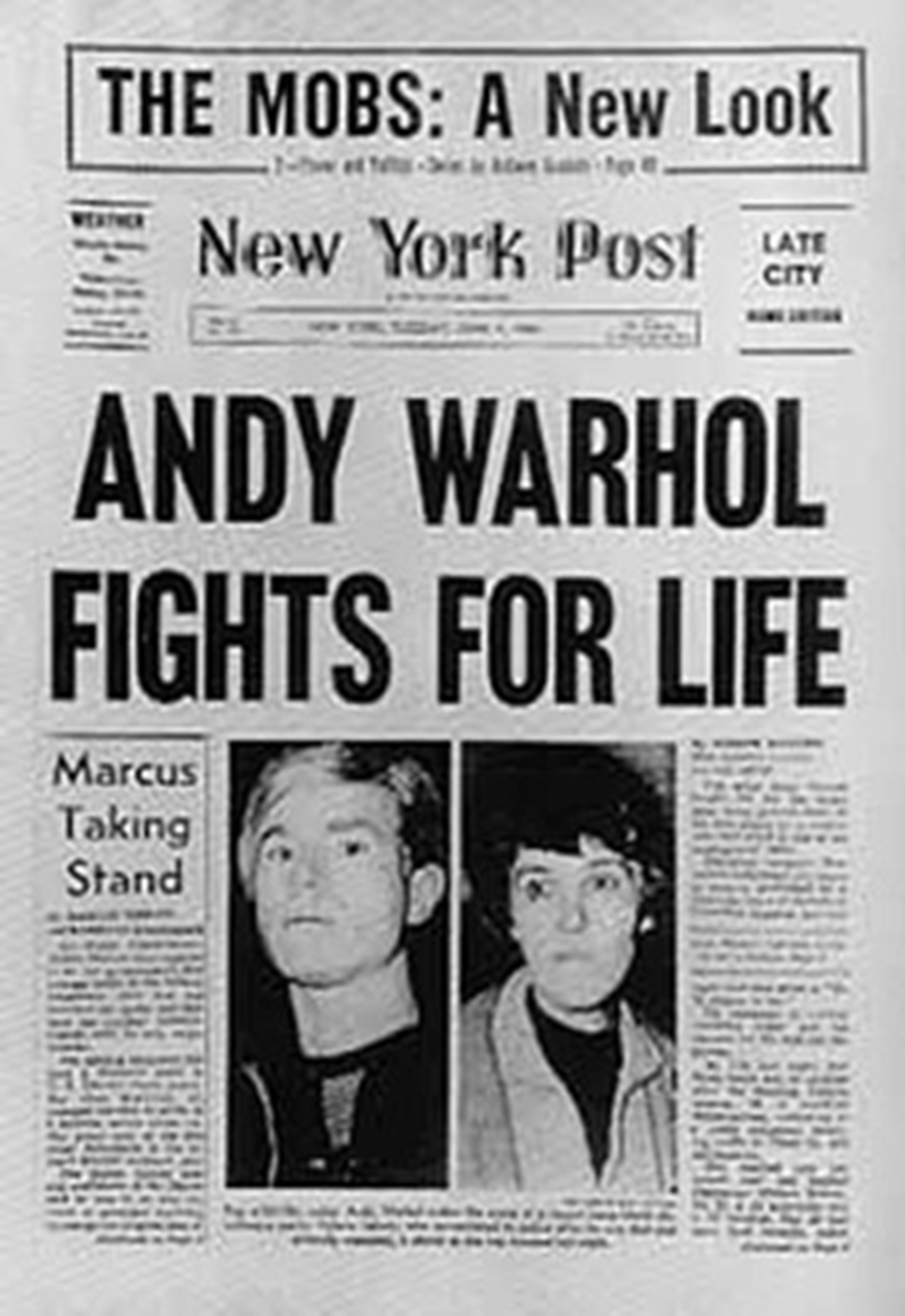 El día que una guionista desquiciada le disparó tres veces a Andy Warhol  para matarlo: “Tenía demasiado control sobre mi vida” - Infobae