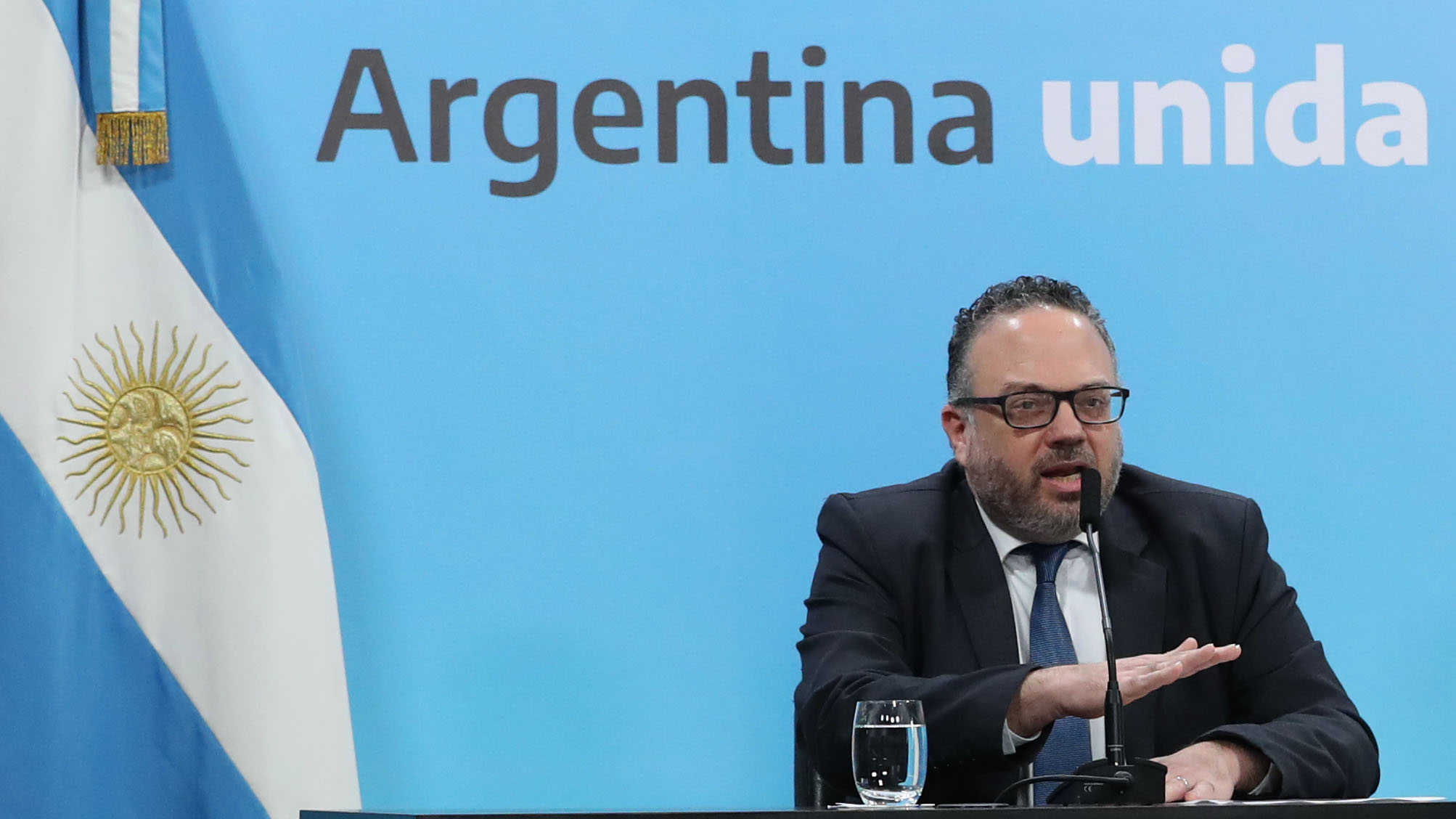 El ministro de Desarrollo Productivo, Matías Kulfas, participó ayer de los anuncios económicos en la Casa Rosada