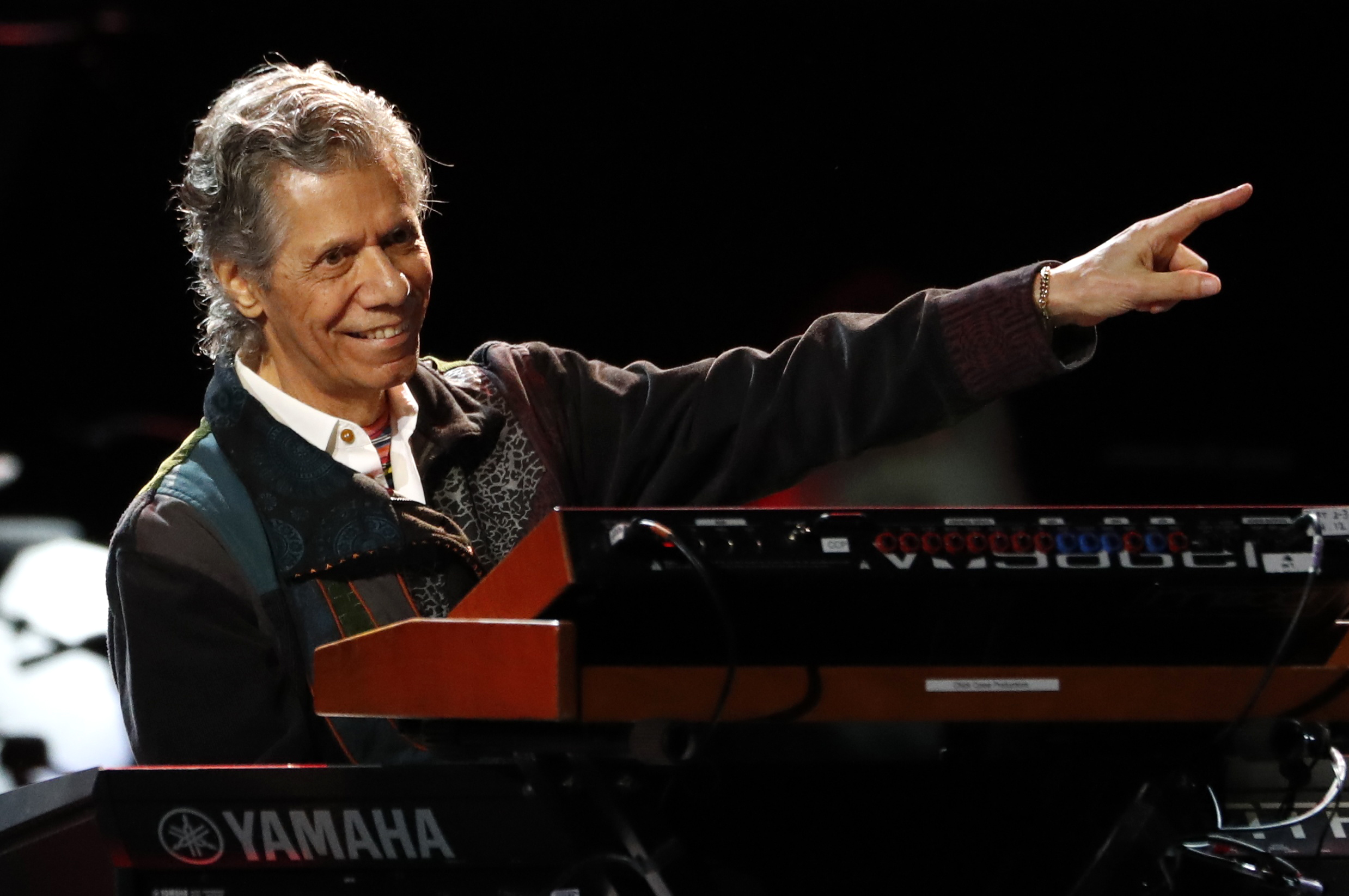 Chick Corea tocó en enero de 2020 en la entrega de los Grammys. (REUTERS/Mario Anzuoni)