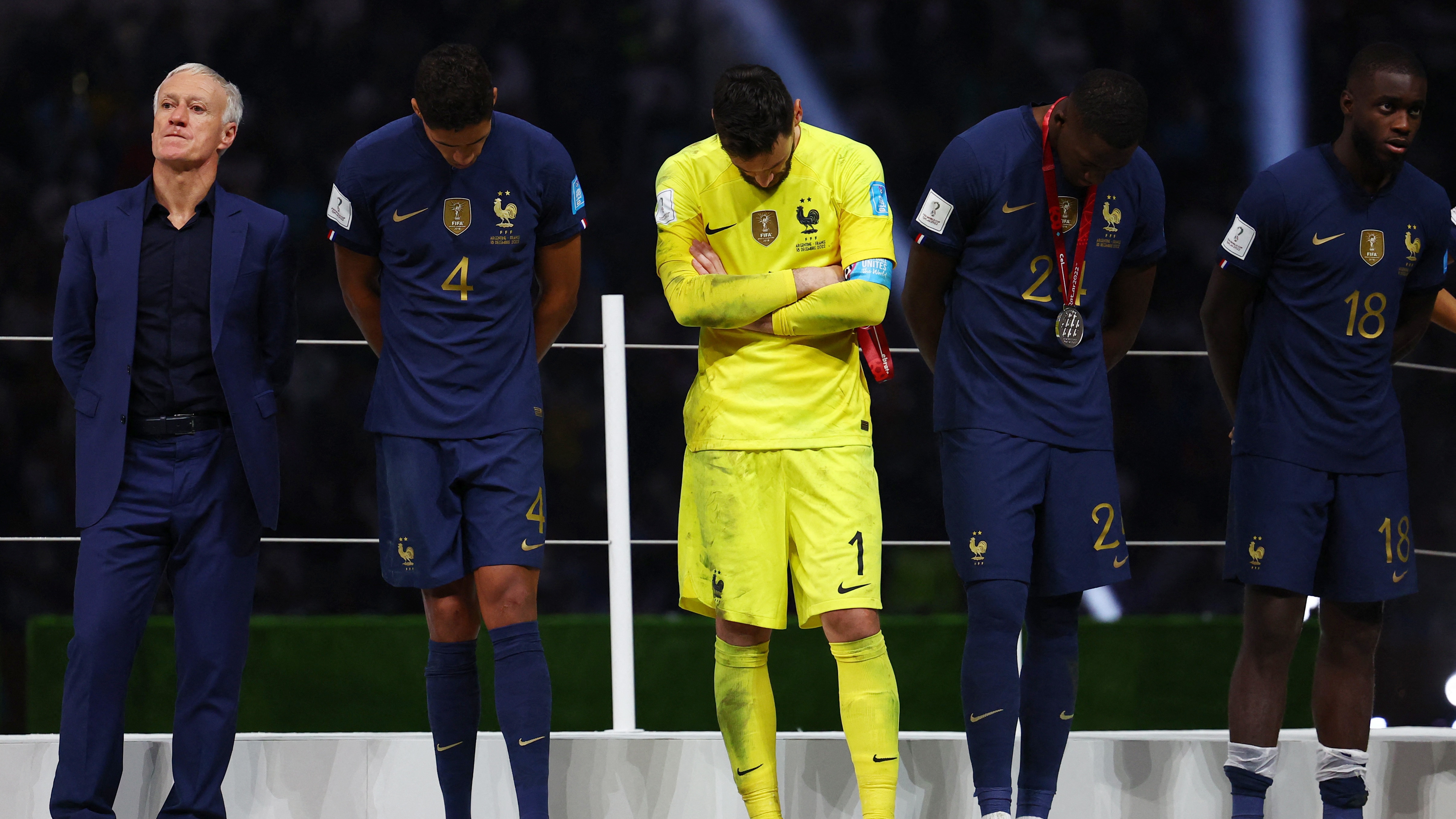 Ibrahima Konate rememoró lo acontecido en la final del Mundial de Qatar ante Argentina (REUTERS/Kai Pfaffenbach)