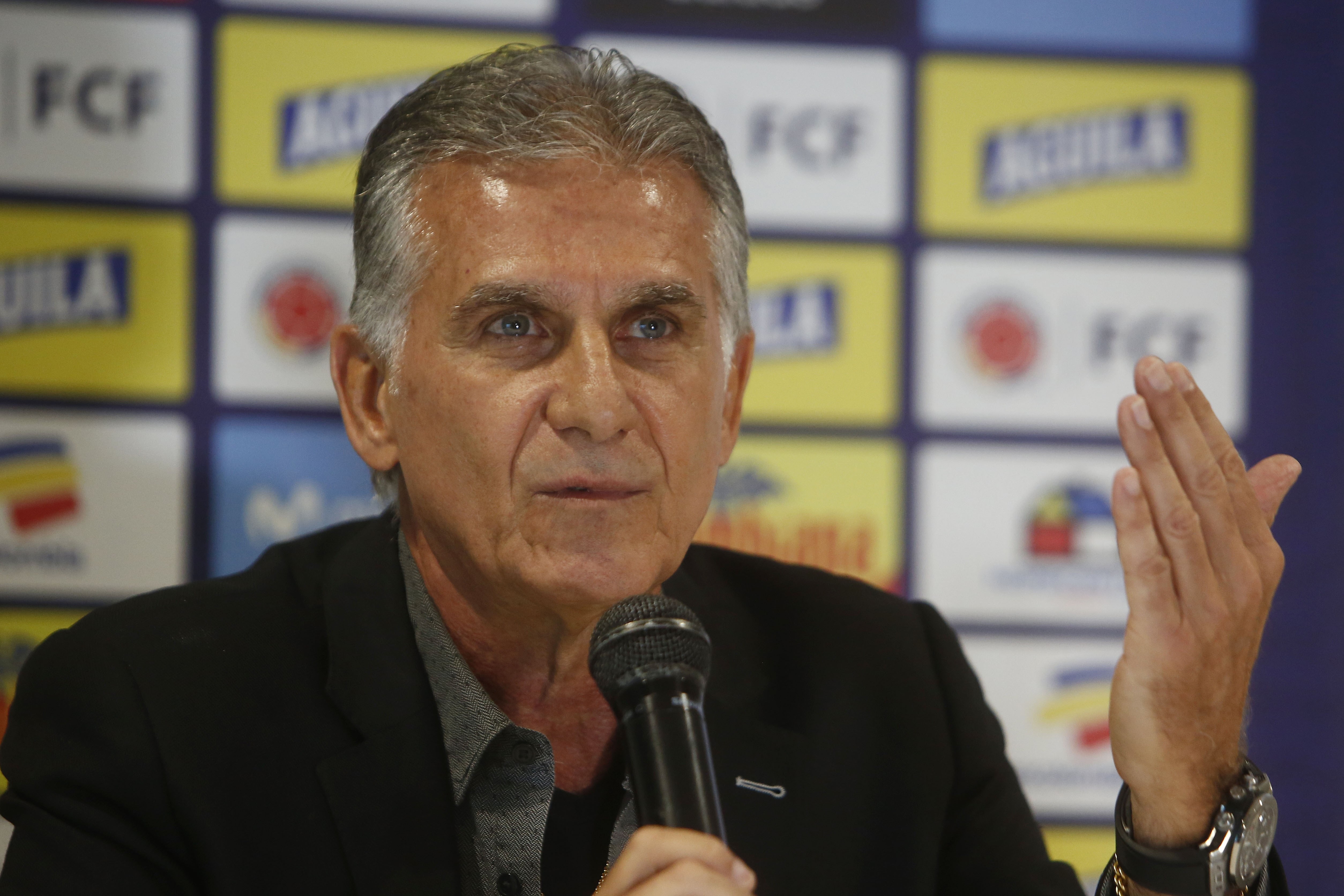 El director técnico de la selección Colombia, Carlos Queiroz. EFE/LUIS EDUARDO NORIEGA A./Archivo
