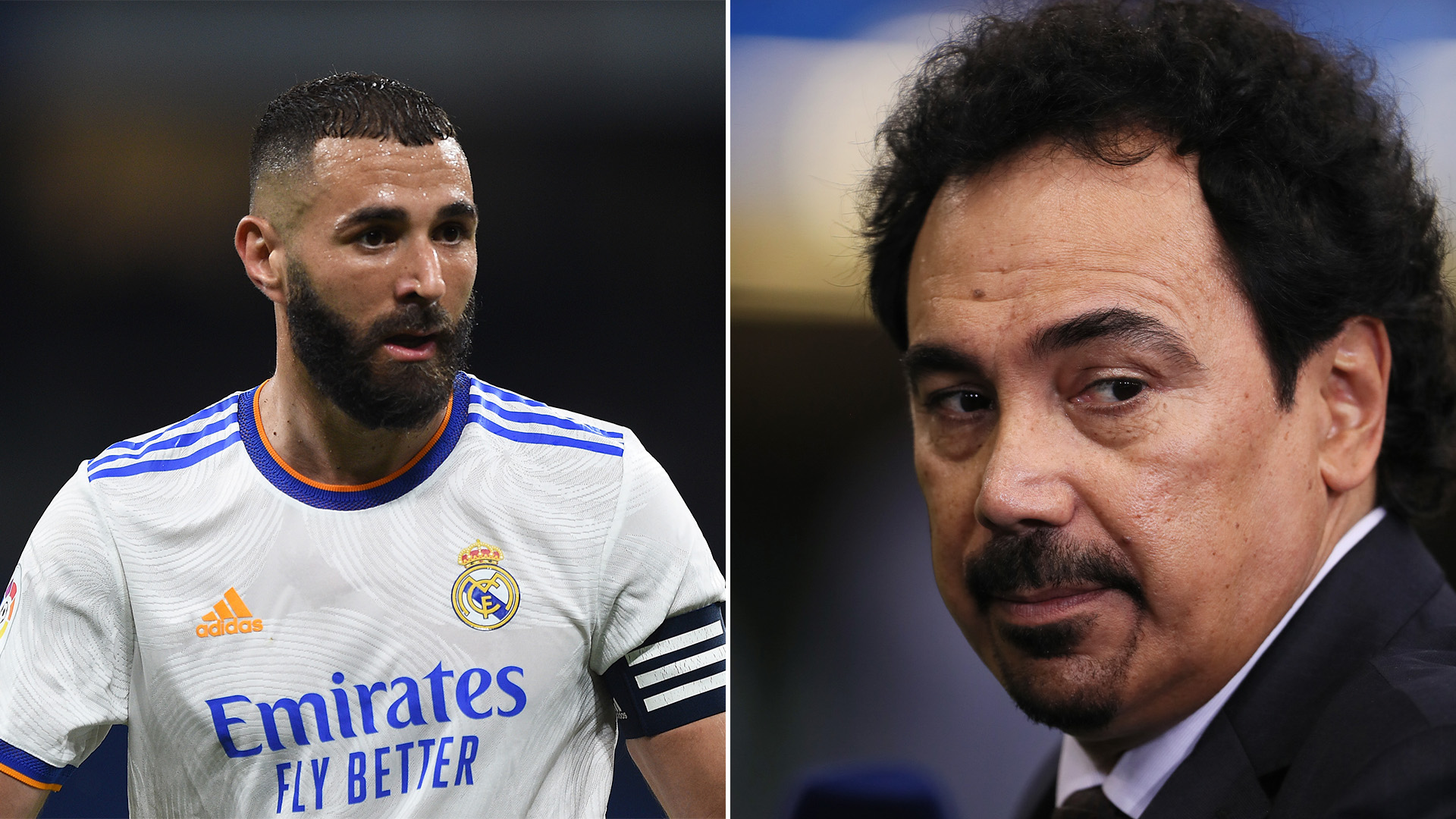 Hugo Sánchez incomodó a Karim Benzema al compararlo con Emilio Butragueño (Fotos: Getty Images)