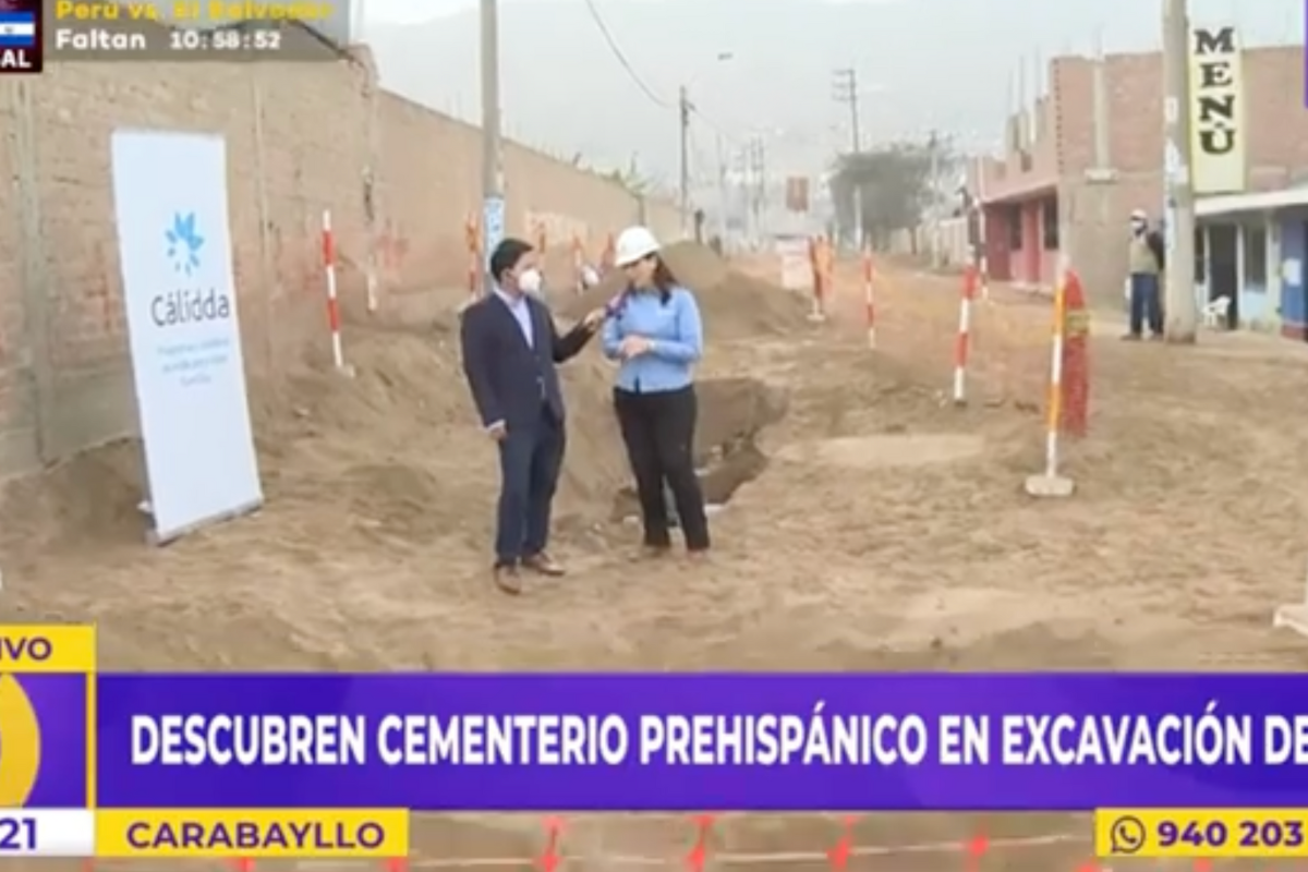 Descubren restos arqueológicos en Carabayllo mientras realizaban trabajos para instalación de gas