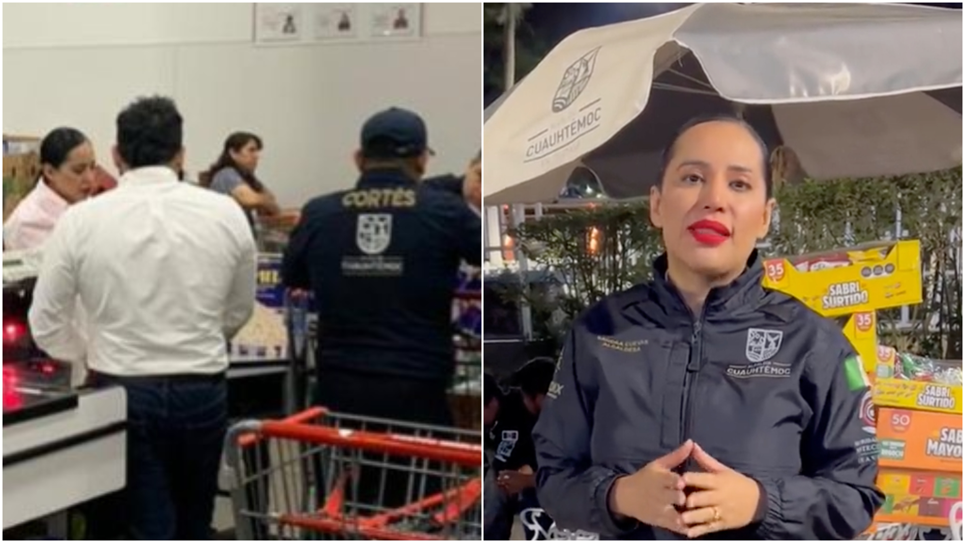 Sandra Cuevas fue captada de compras con policías de la alcaldía y así respondió