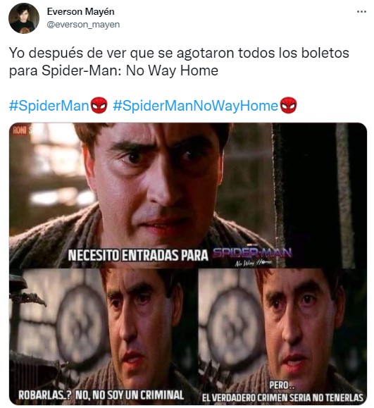 Spider-man No Way Home: los mejores memes que dejó la preventa para su  estreno - Infobae