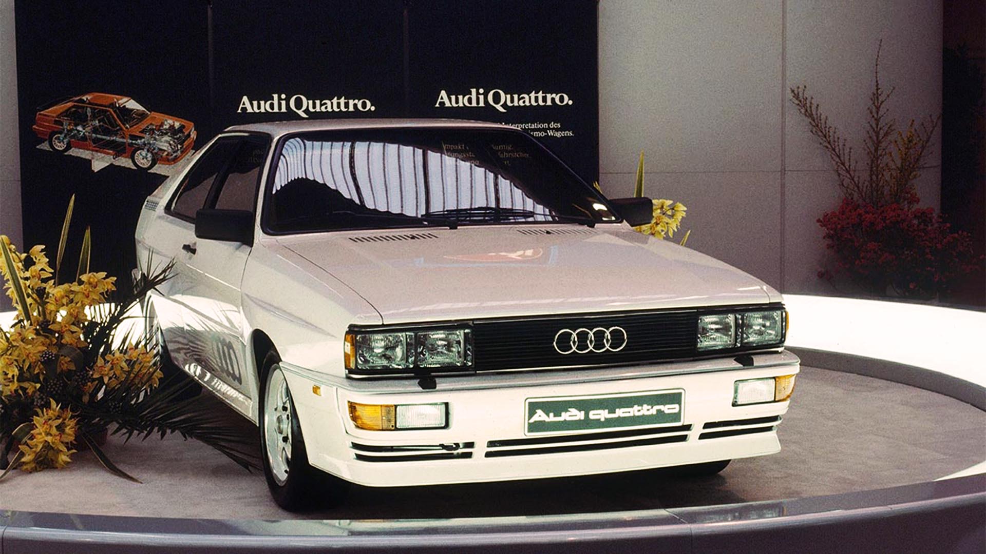 En el Salón de Ginebra de 1980, Audi presentó el Audi Quattro, el primer auto de tracción integral de alta performance del mundo