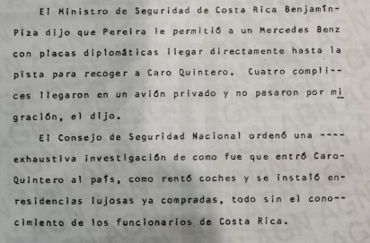 Autoridades de Costa Rica fueron destituidas tras la captura del "Narco de Narcos". (Archivo General de la Nación) 