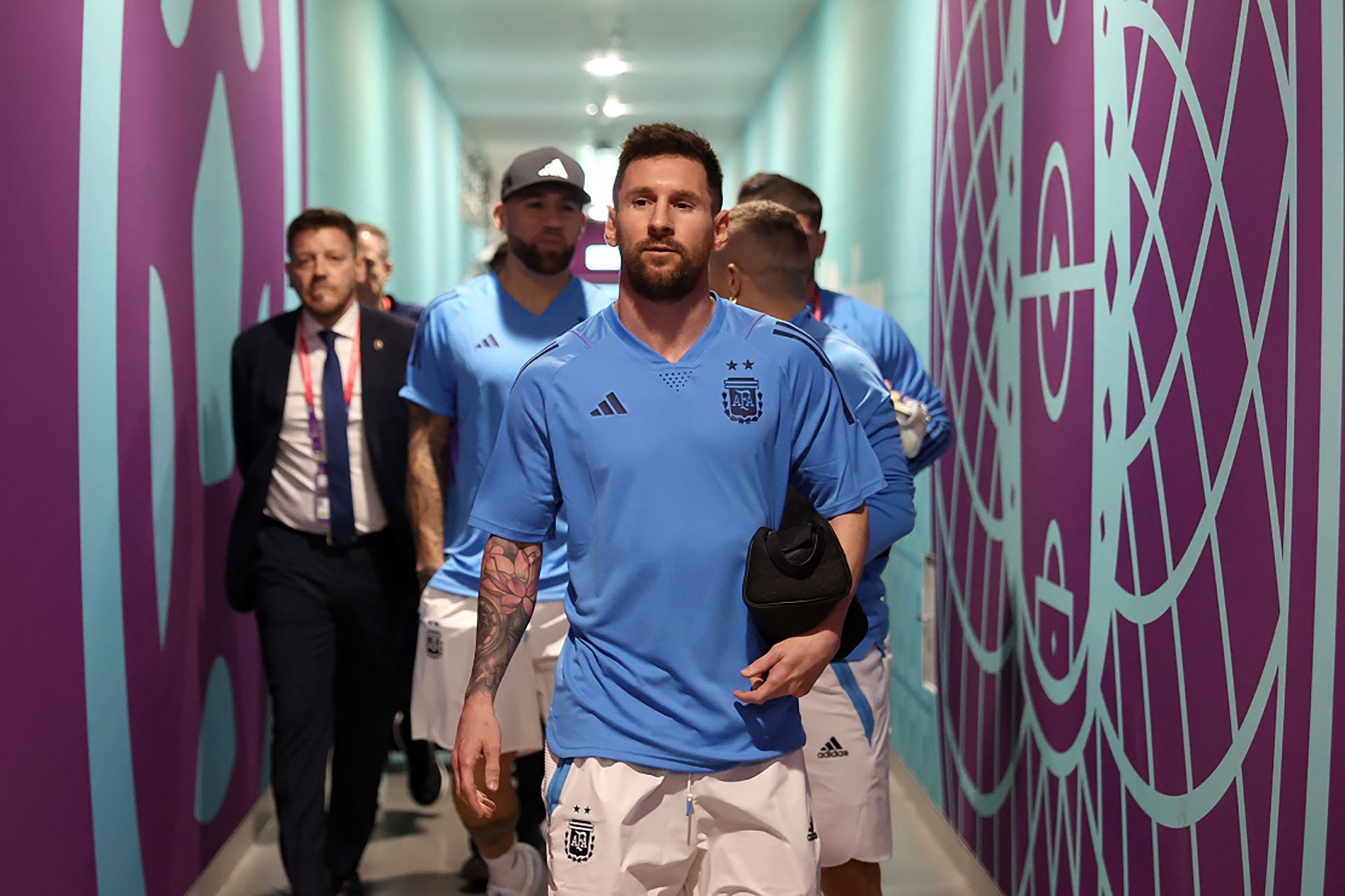 Messi ya está en el estadio Lusail de Doha