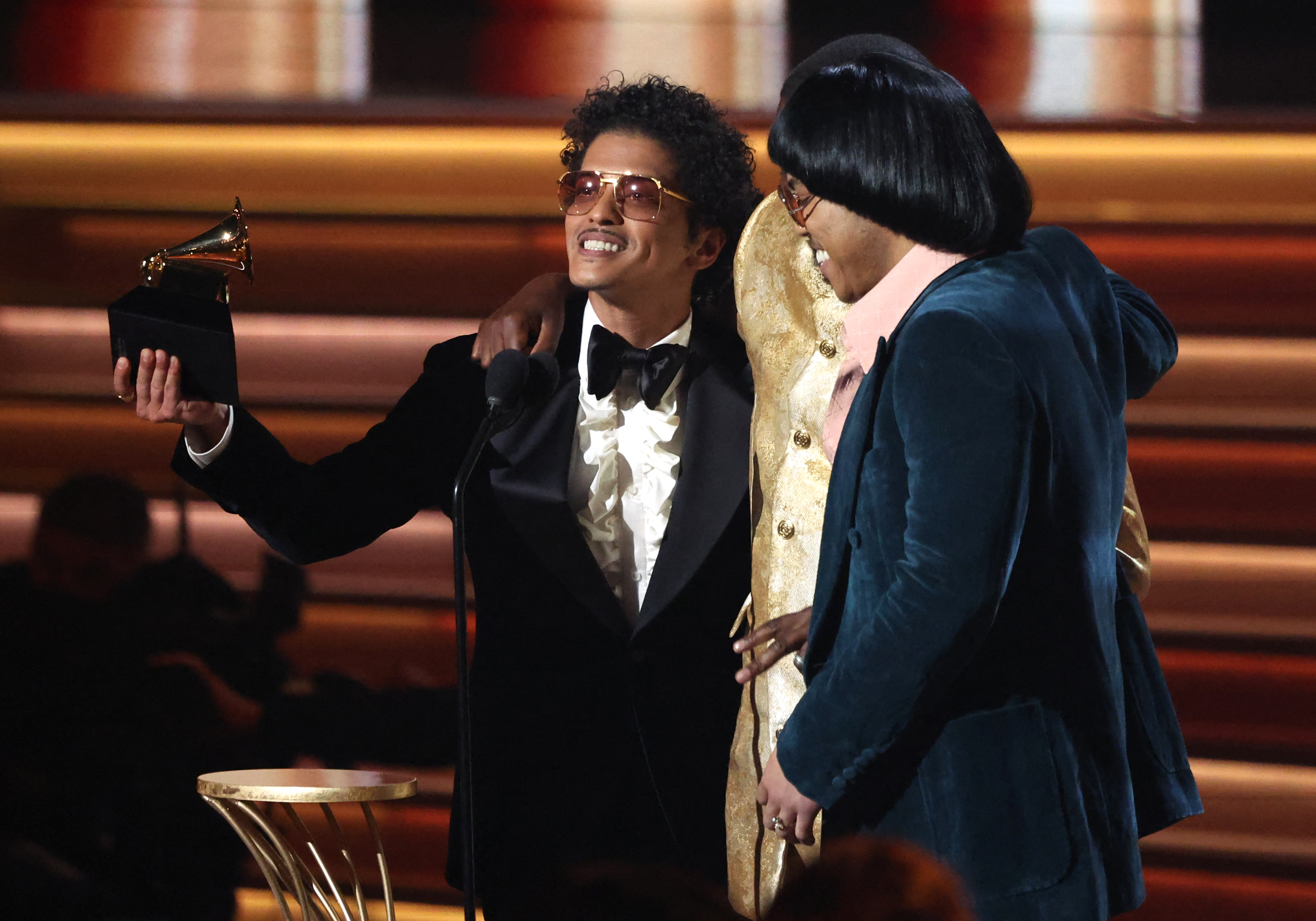Bruno Mars y Anderson .Paak of Silk Sonic a ganaron "Canción del año" REUTERS/Mario Anzuoni