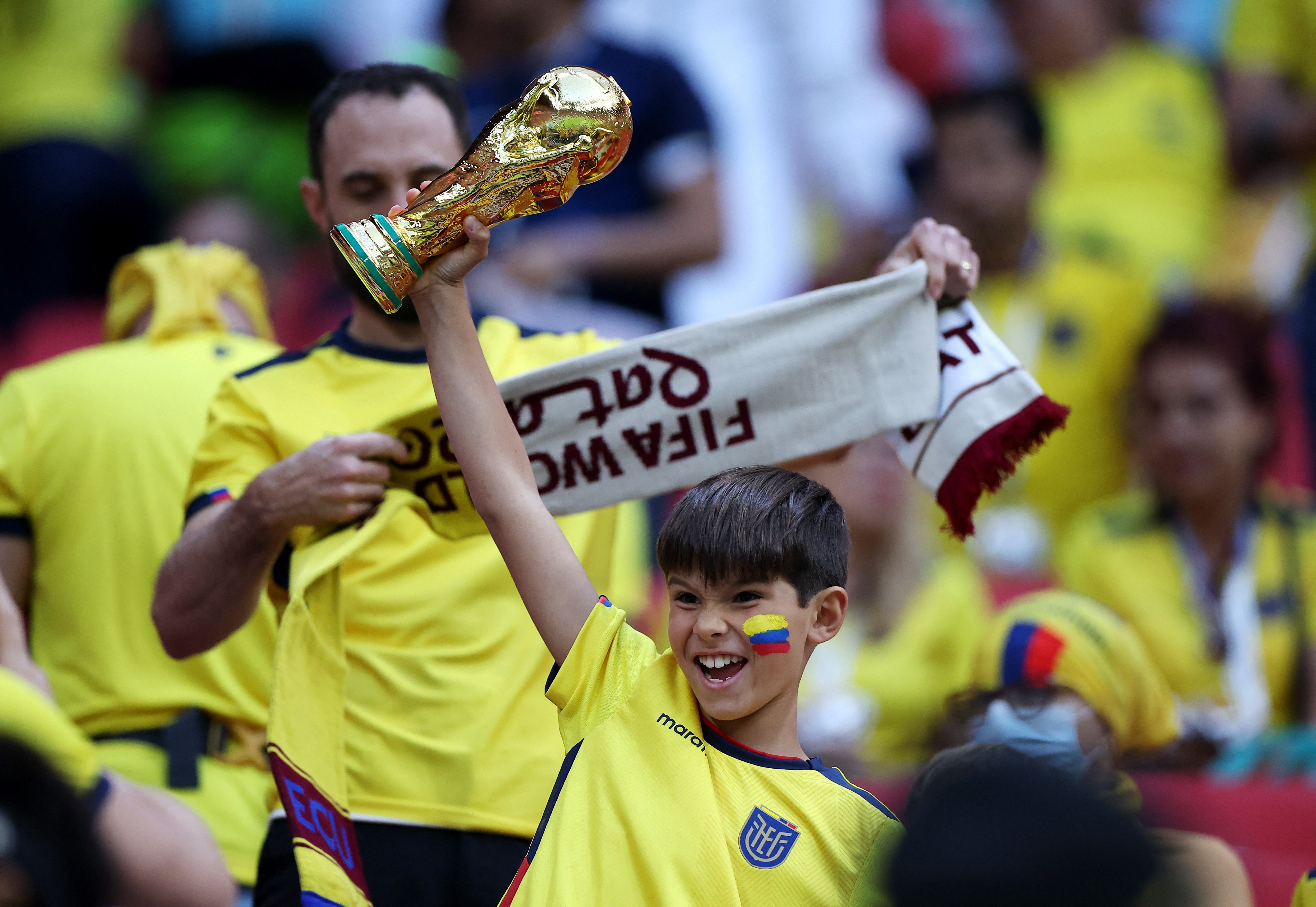 Será el tercer mundial que disputará Ecuador a lo largo de su historia. Solo estuvo presente en Corea Japón 2002 y en Alemania 2006. Lleva una camada joven y prometedora a Qatar (REUTERS/Kim Hong-Ji)