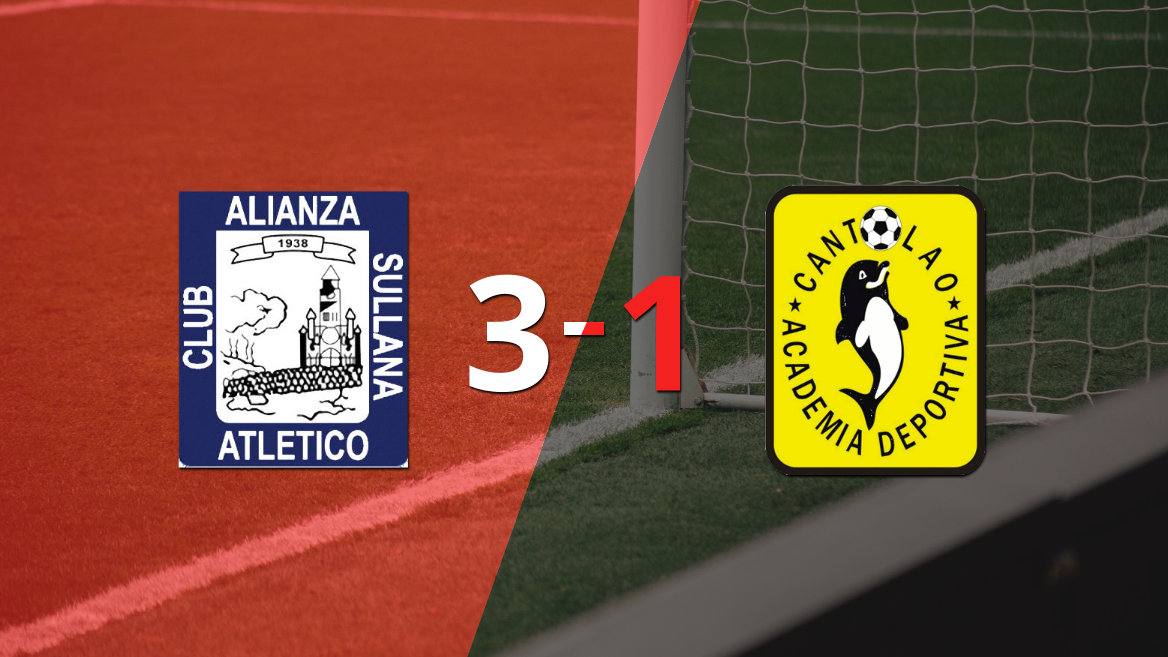 Alianza Atlético superó por 3-1 a Cantolao como local