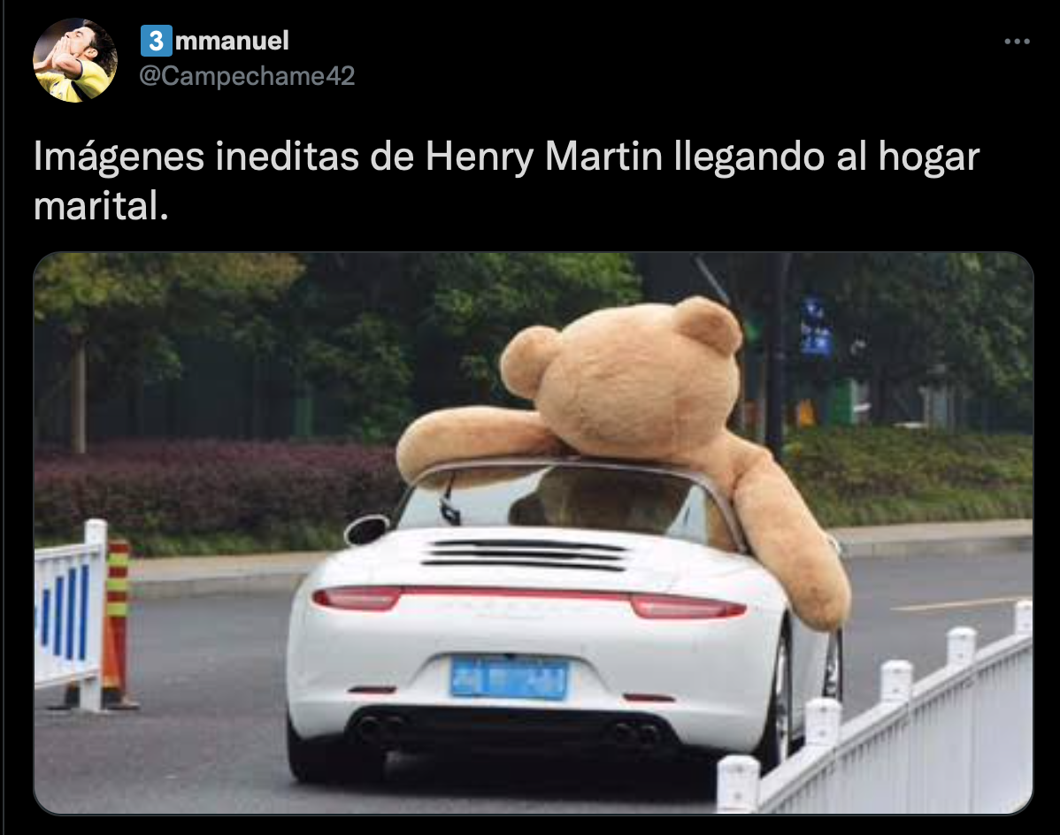 Los memes de la supuesta infidelidad de Henry Martín, jugador del Club América (Foto: Twitter/@Campechame42)
