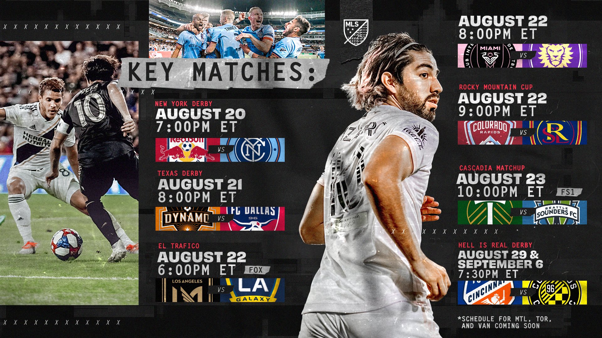 Parte del calendario de la tercera jornada (Foto: Twitter/MLS)