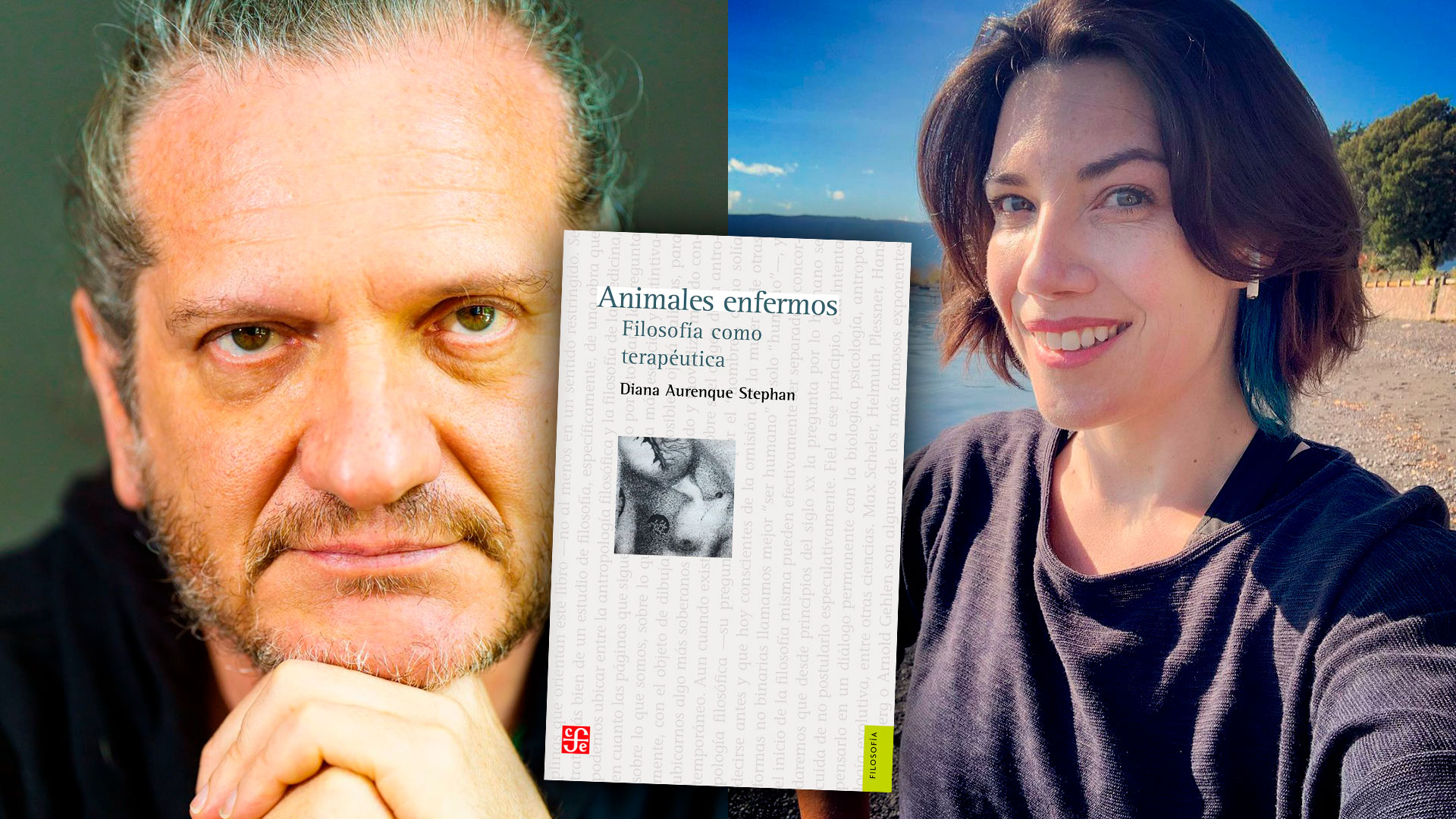 Darío Sztajnzrajber, Diana Aurenque y el libro "Animales enfermos"