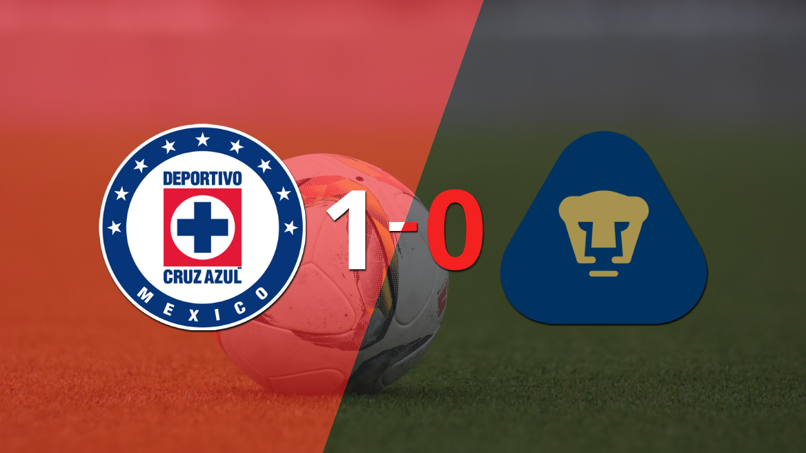 Con un solo tanto, Cruz Azul derrotó a Pumas UNAM en el estadio Azteca