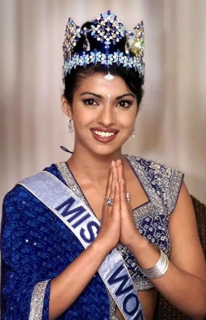 Priyanka Chopra ganó el Miss Mundo cuando tenía 18 años.