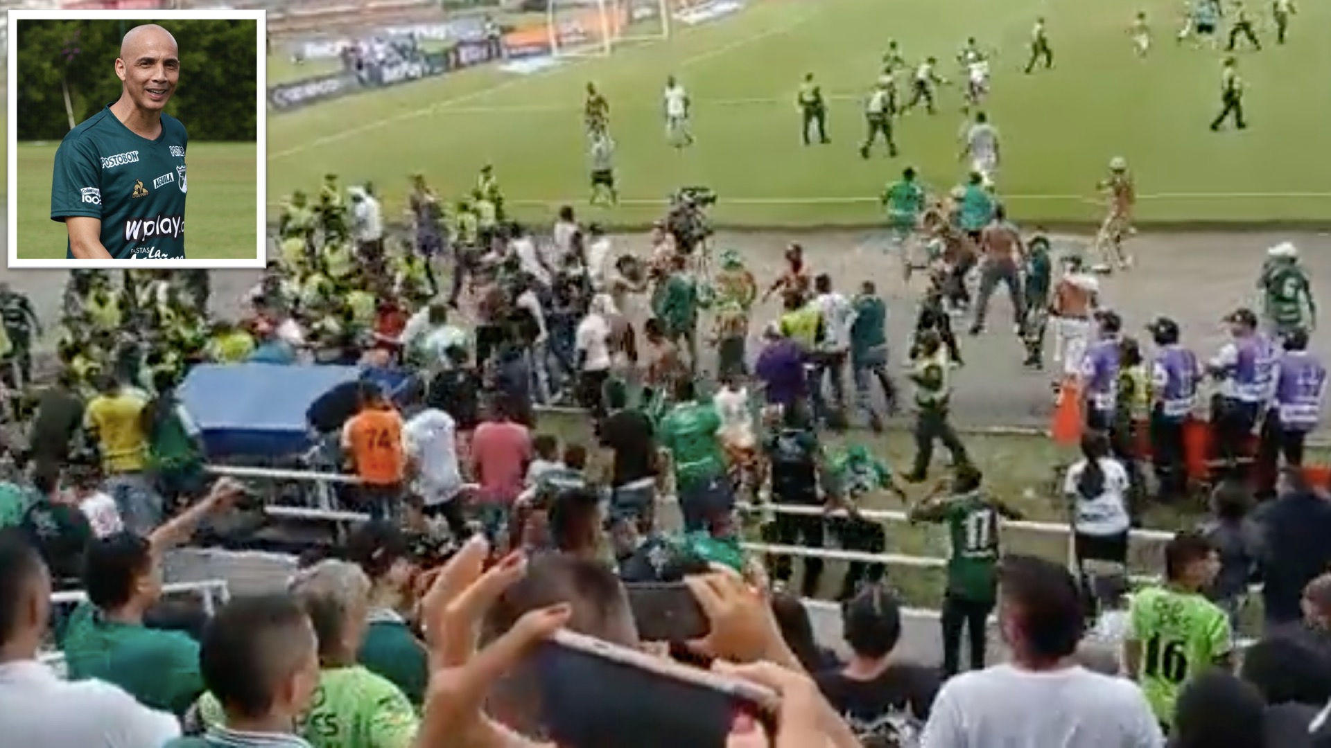 Video: así fue como hinchas de Deportivo Cali agredieron a Máyer Candelo durante la derrota ante Cortuluá