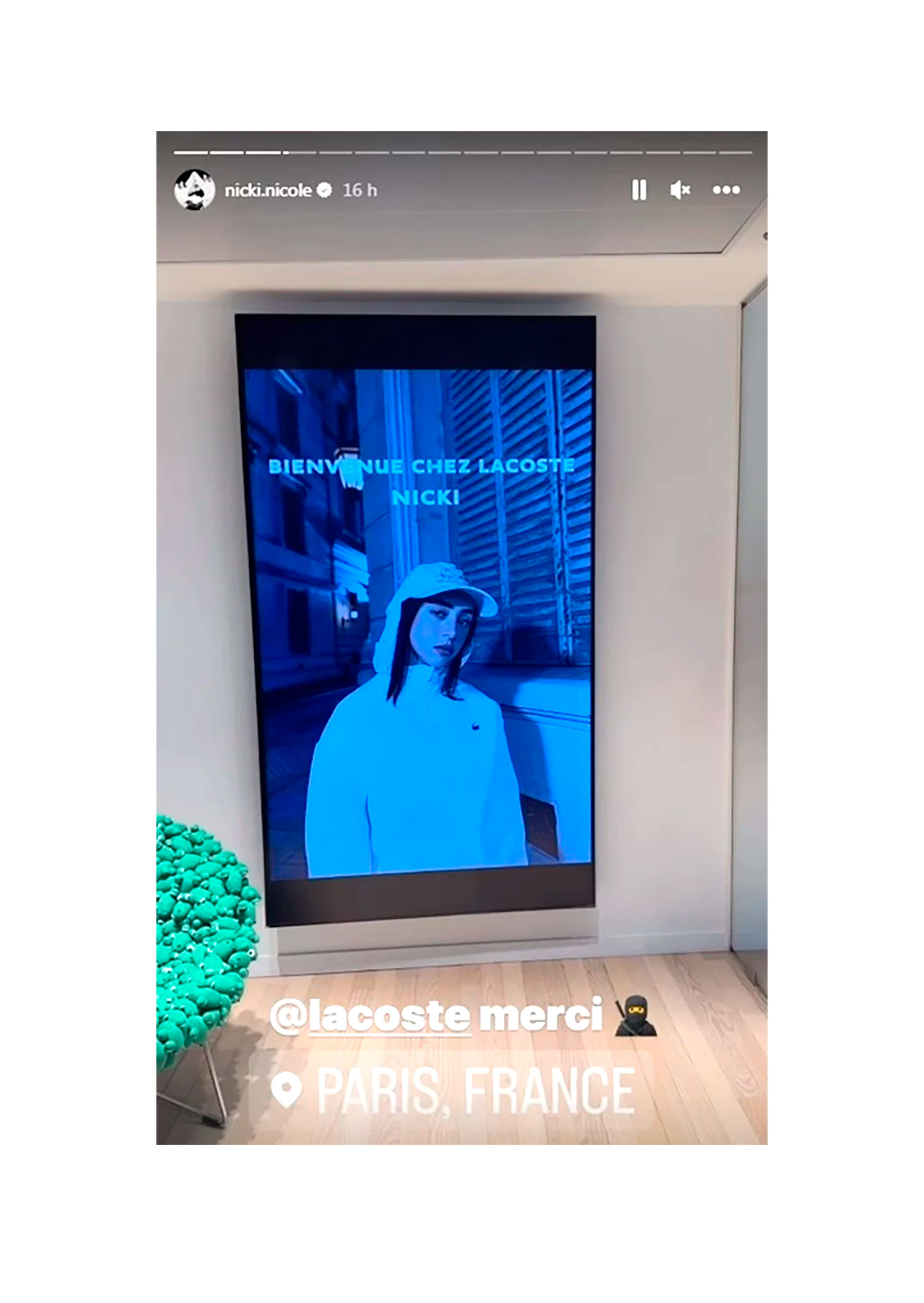 Nicki Nicole invitada al aniversario de Lacoste (@nicki.nicole)