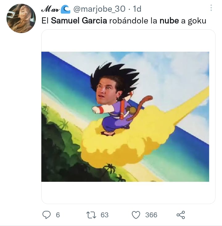 Otros utilizaron escenas de Dragon Ball para crear memes de Samuel García (Captura: Twitter)