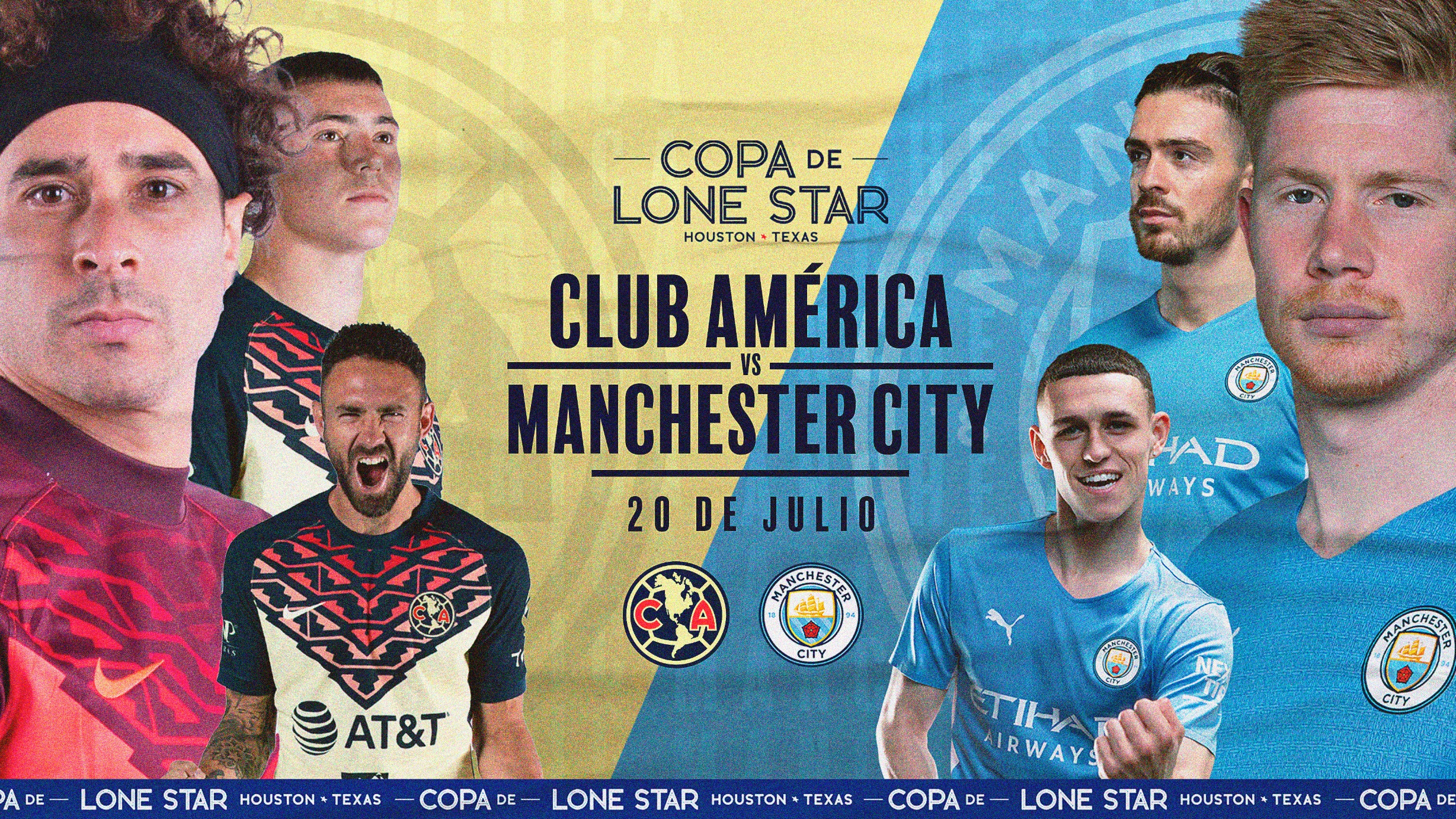 The eagles of America will face Manchester City in a duel of