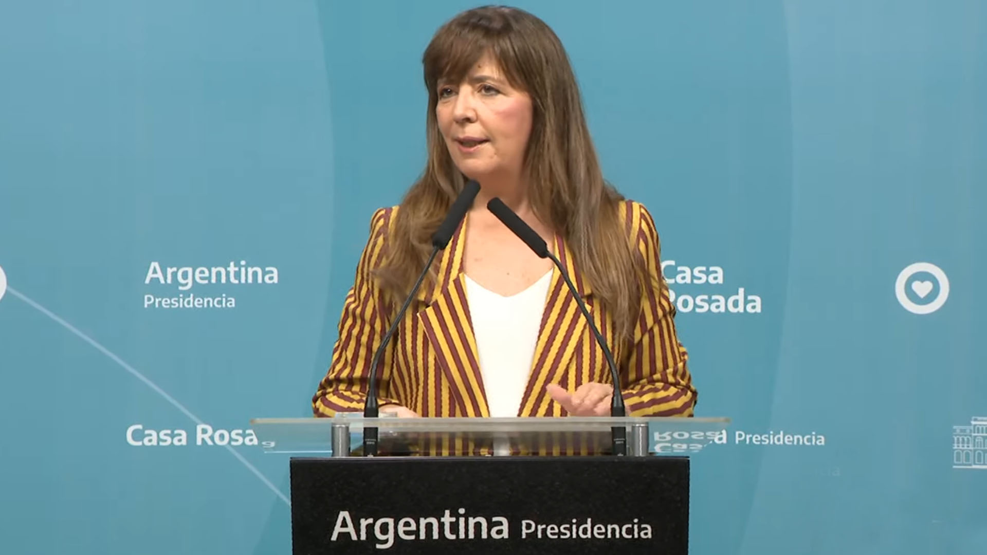 The spokesperson for the Presidency, Gabriela Cerruti