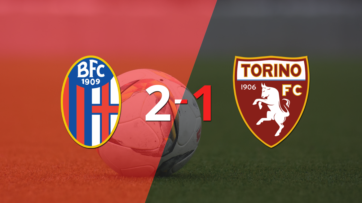 Bologna logró una victoria de local por 2 a 1 frente a Torino