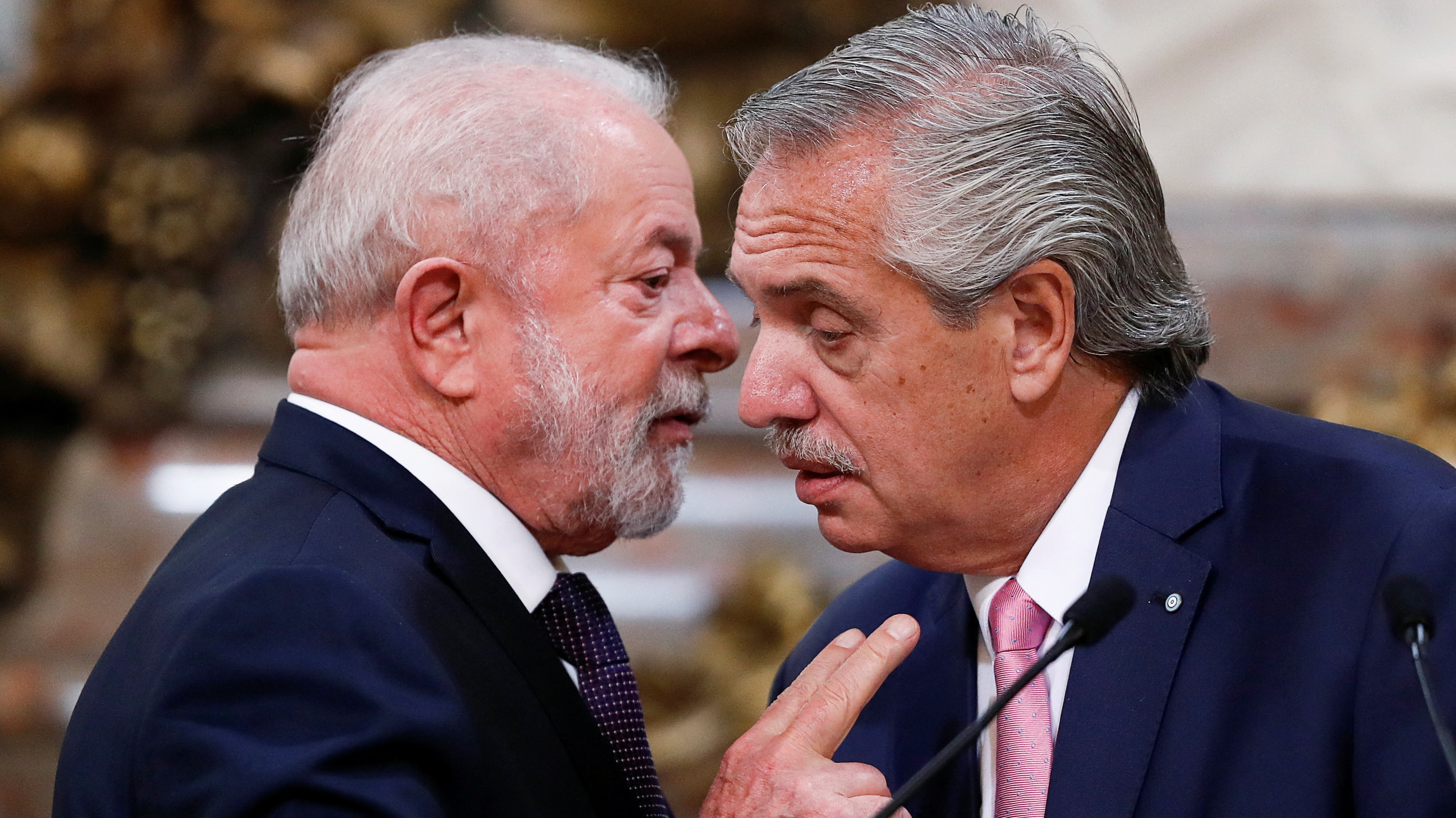 Luiz Inacio Lula da Silva y Alberto Fernández (REUTERS/Agustin Marcarian)