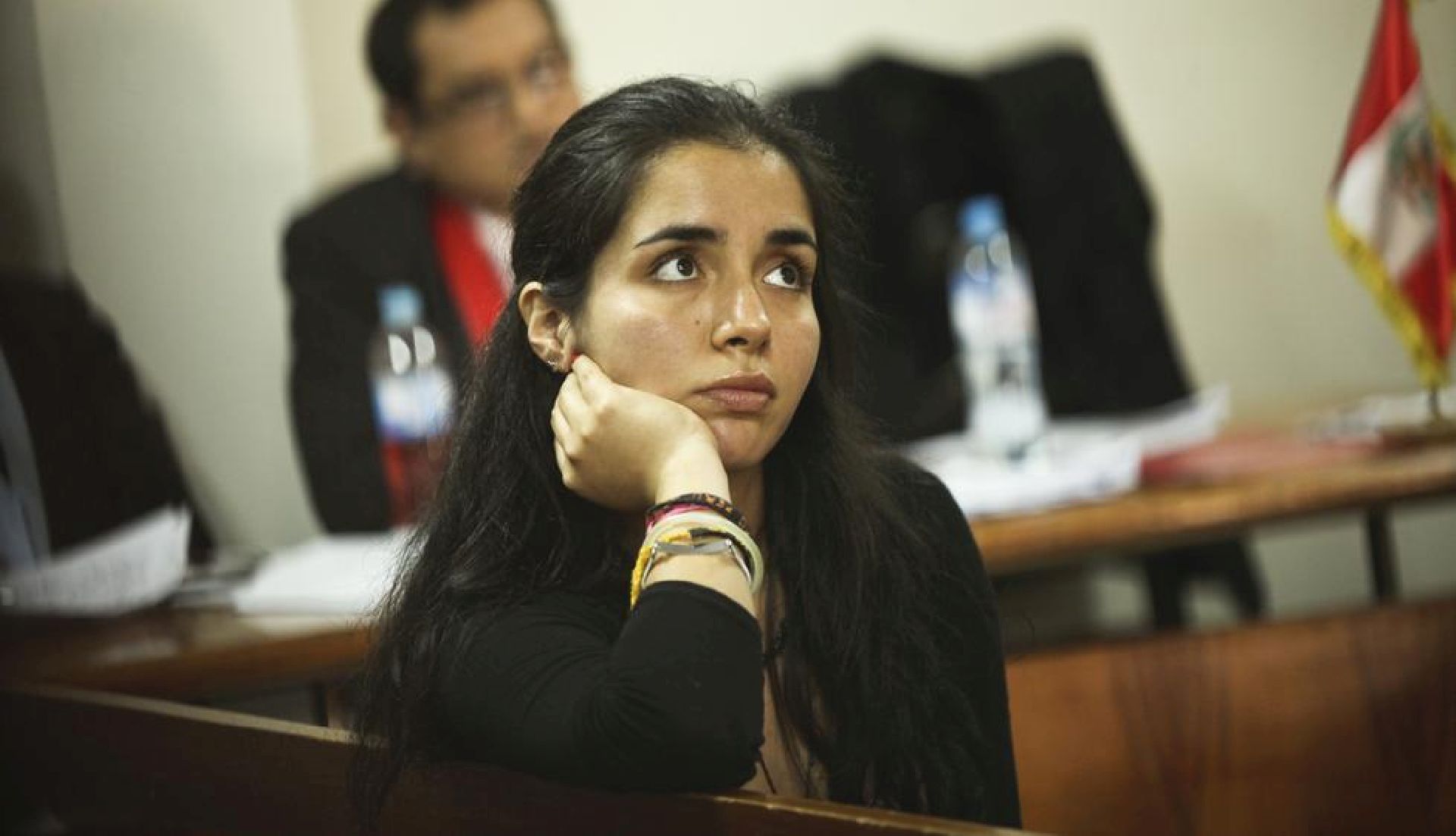 Elita Elizabeth Espino Vásquez durante el juicio por matar a su madre. (Grupo El Comercio)