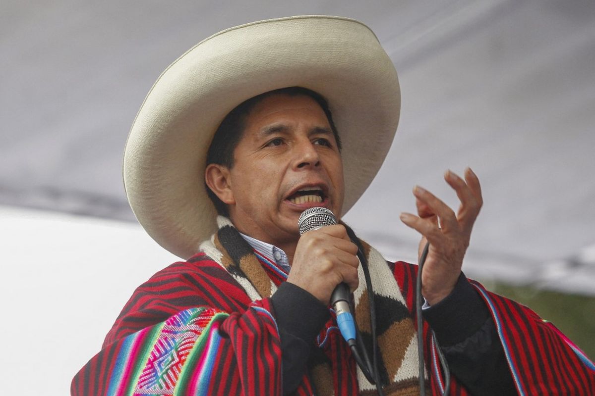 Pedro Castillo vive sus horas más difíciles desde que asumió como presidente del Perú el 28 de julio del 2021. Foto: AFP