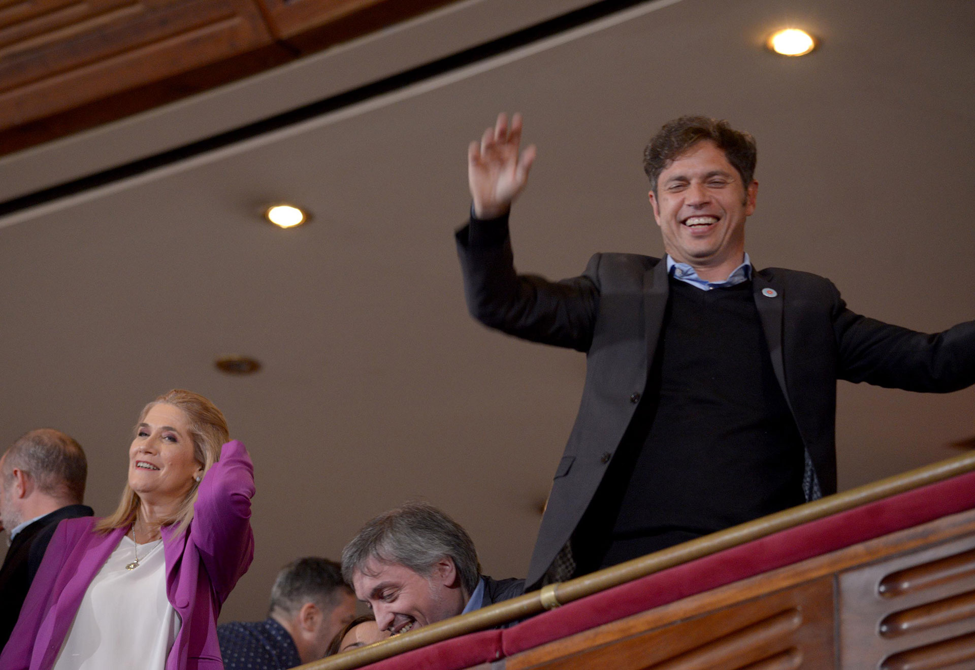 Axel Kicillof, among those present (Aglaplata)