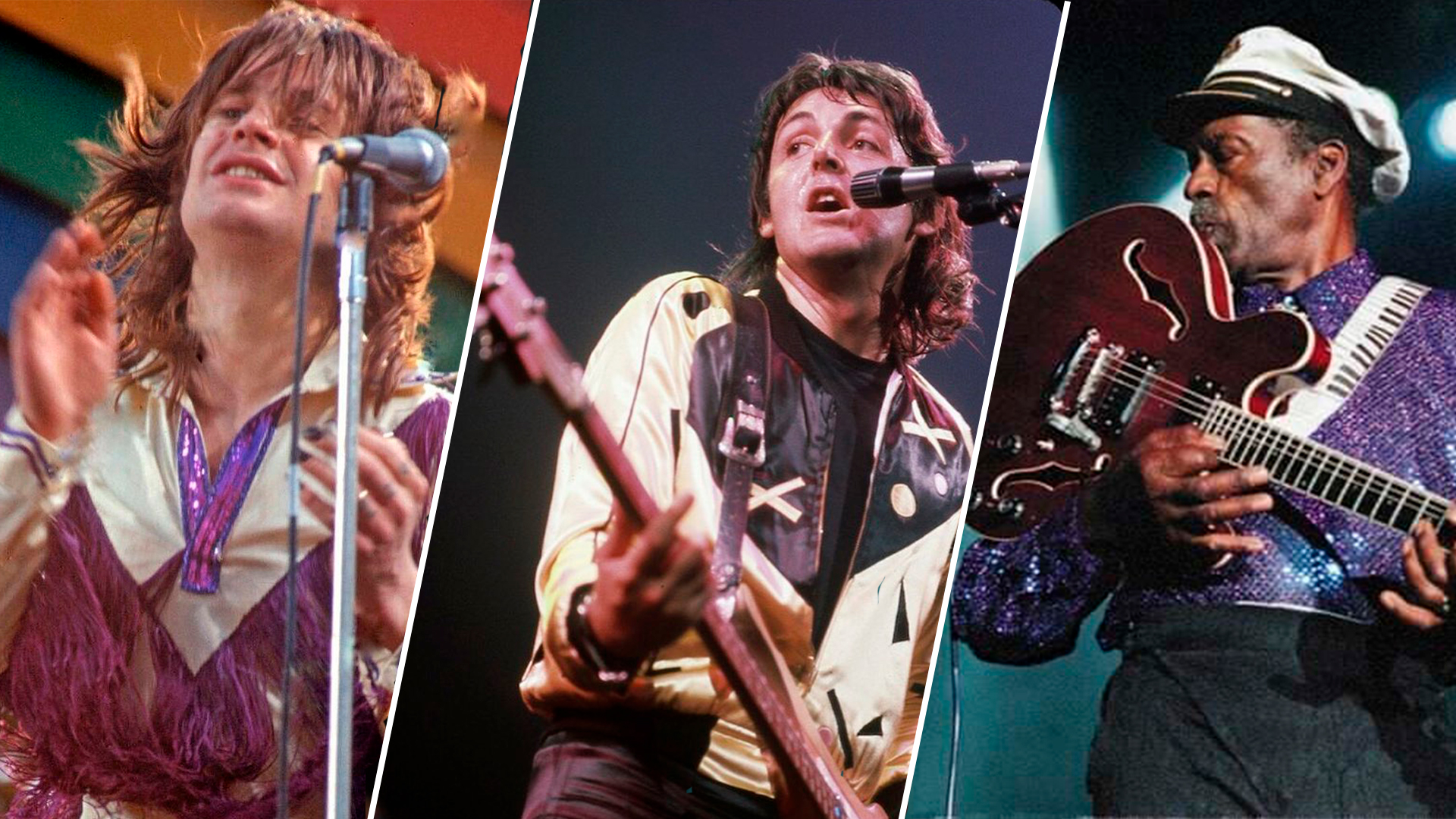 Las grandes estrellas de rock parecen tener imán para los problemas legales. (Fotos: @chuckberry / Instagram - @ozzyosbourne / Instagram - @paulmccartney / Instagram)