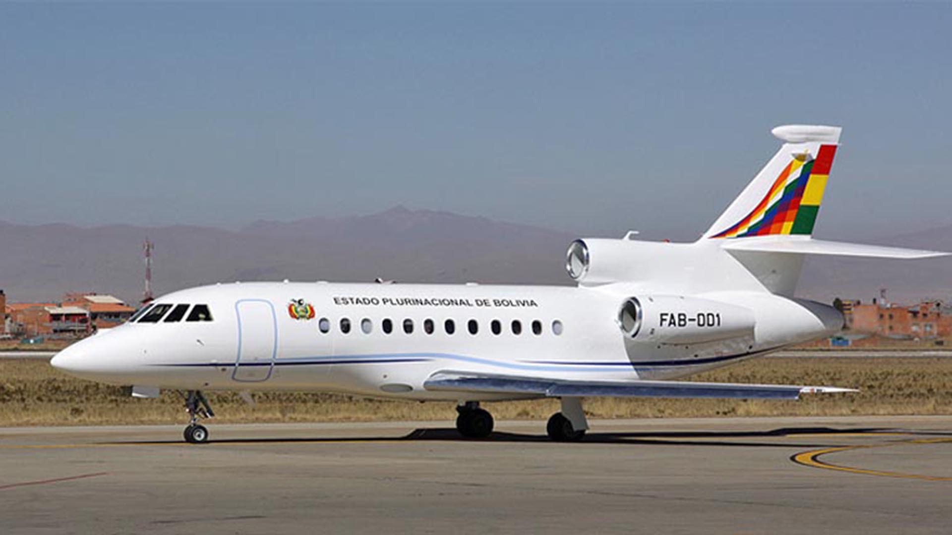 El avión presidencial de Bolivia presentó 