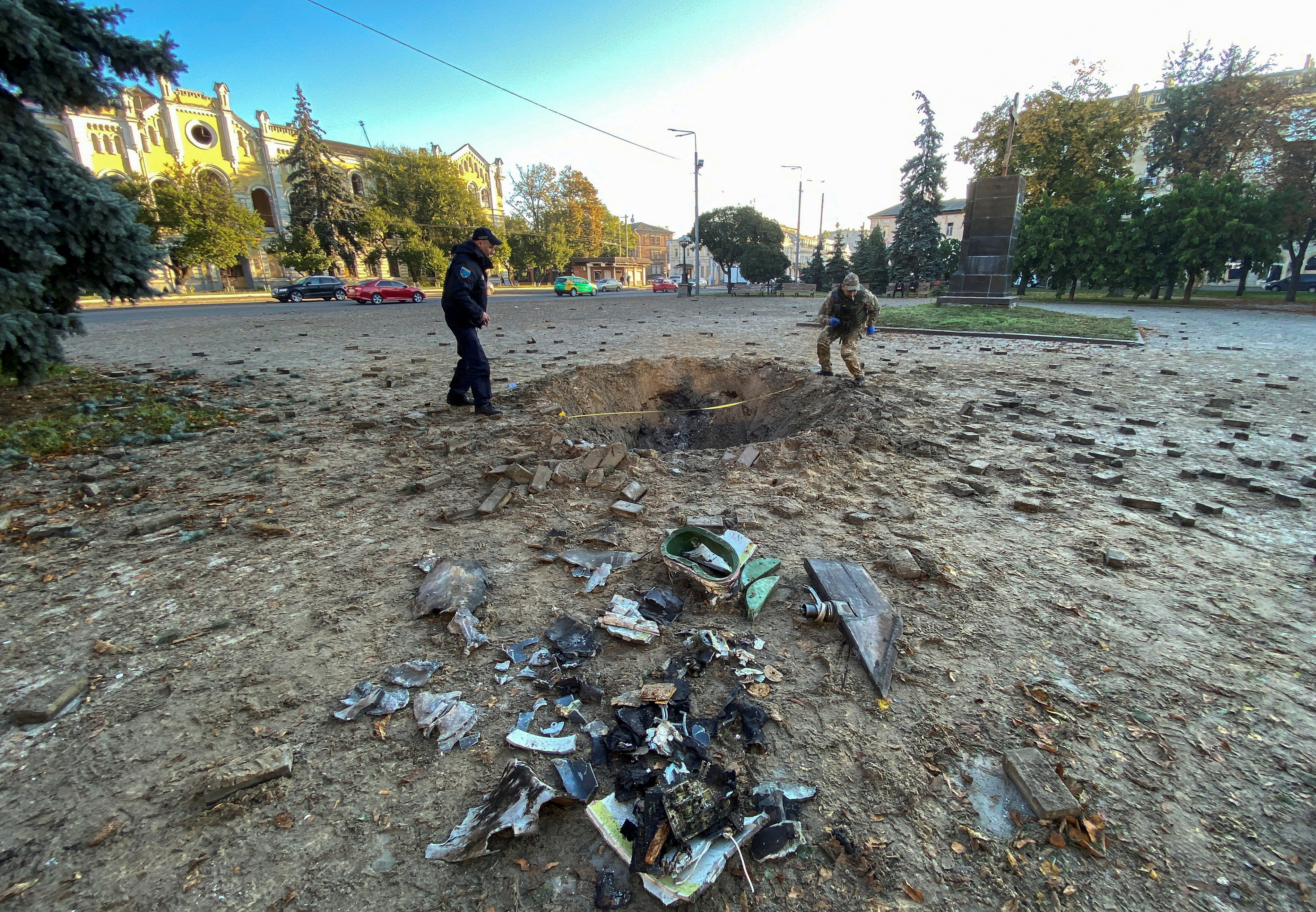 La destrucción en Kharkiv (REUTERS/Vitalii Hnidyi)