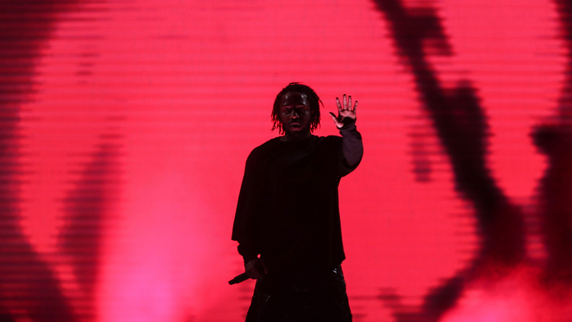 Kendrick Lamar en vivo, en el Festival Lollapalooza de Chile, en 2019 (Foto: EFE/Alberto Valdés)