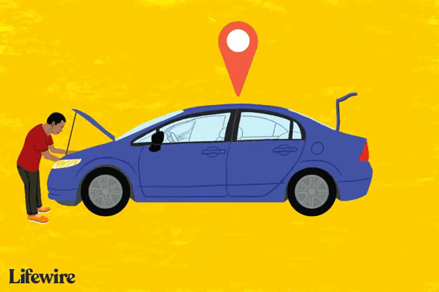 Cómo detectar un dispositivo GPS en un automóvil. (Lifewire/Daniel Fishel)