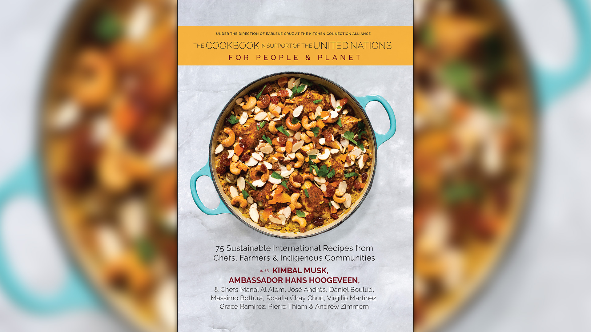 cover of "Cookbook in support of the United Nations: for people and the planet" (A Cookbook in Support of the United Nations: For People and Planet).