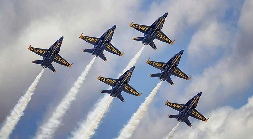 Los famosos "Blue Angels" de la marina de los Estados Unidos serán parte del Fort Lauderdale Air Show. 
