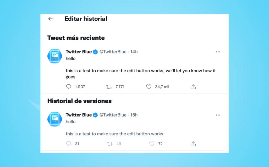 Función para editar tweets.  (Foto: Twitter/Composición/José Arana)