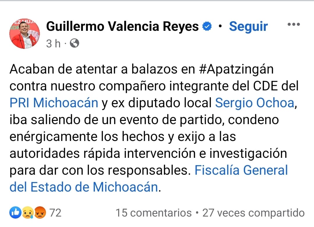 Guillermo Valencia (Facebook/Guillermo Valencia Reyes)