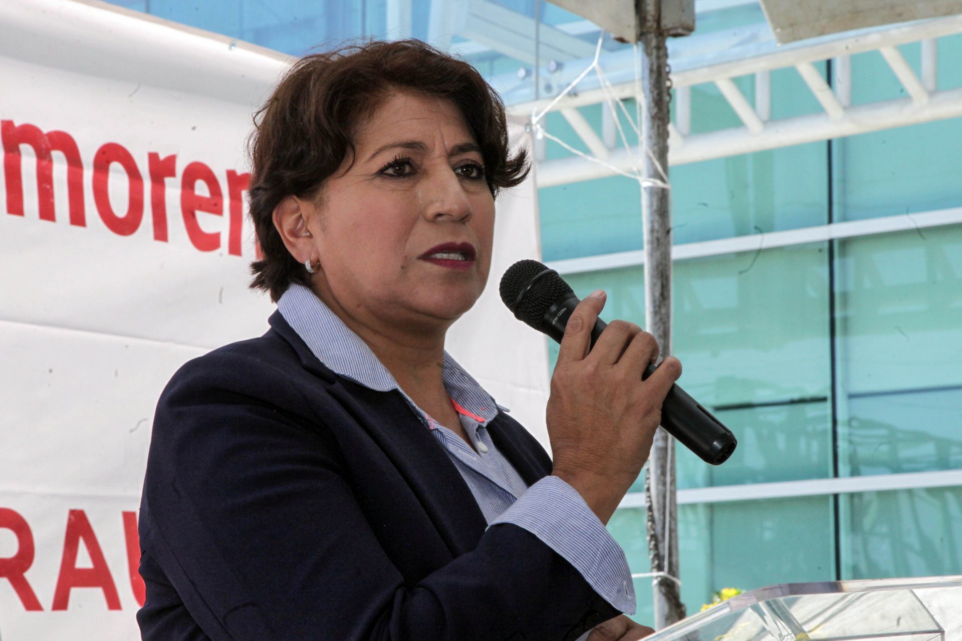 Delfina Gómez Álvarez fue candidata a la gubernatura del Estado de México por MORENA en 2017.
FOTO: ARTEMIO GUERRA BAZ / CUARTOSCURO.COM