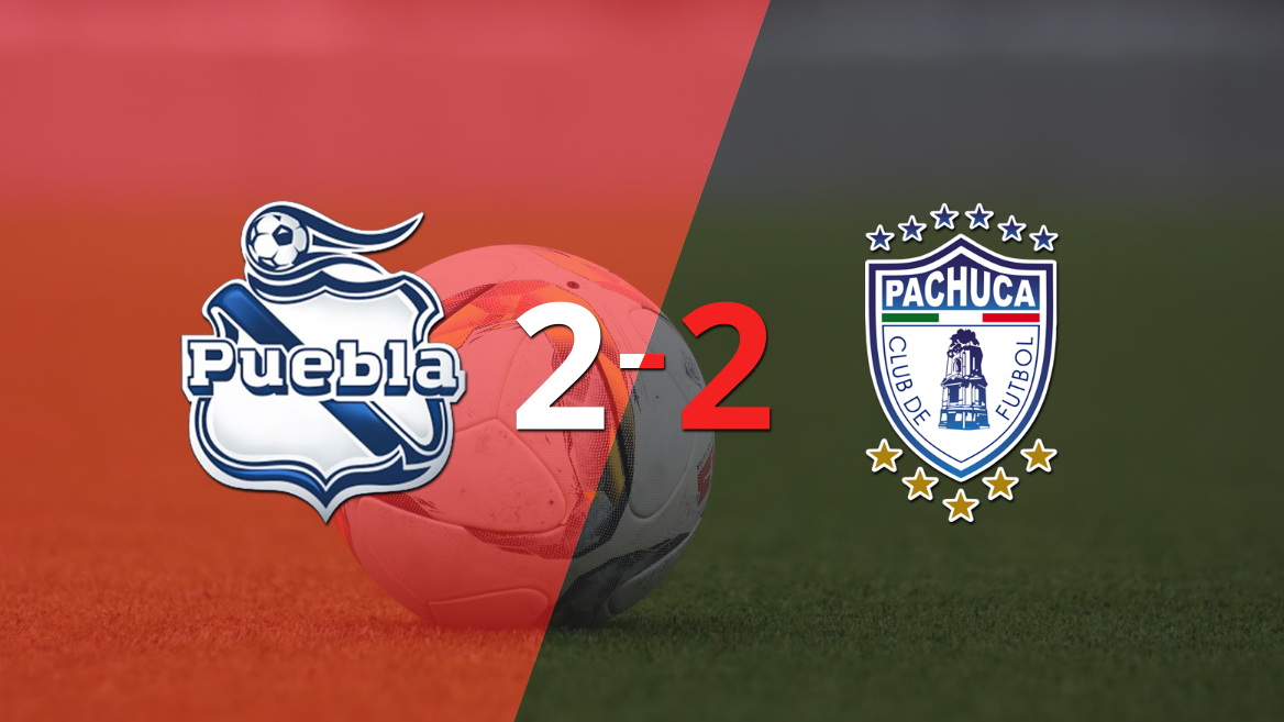Con doblete de Nicolás Ibáñez, Pachuca empató con Puebla 2-2