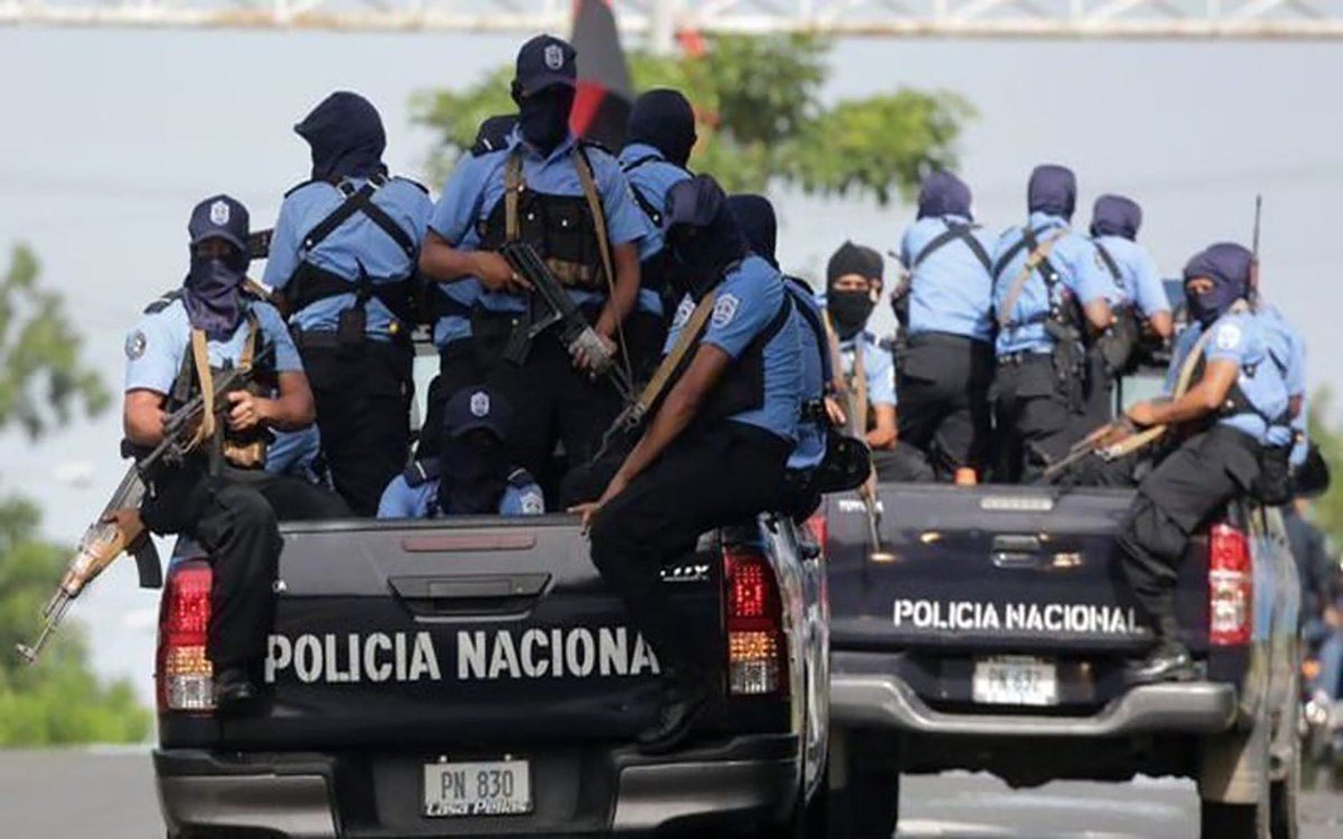 Integrantes de la policía de Nicaragua
