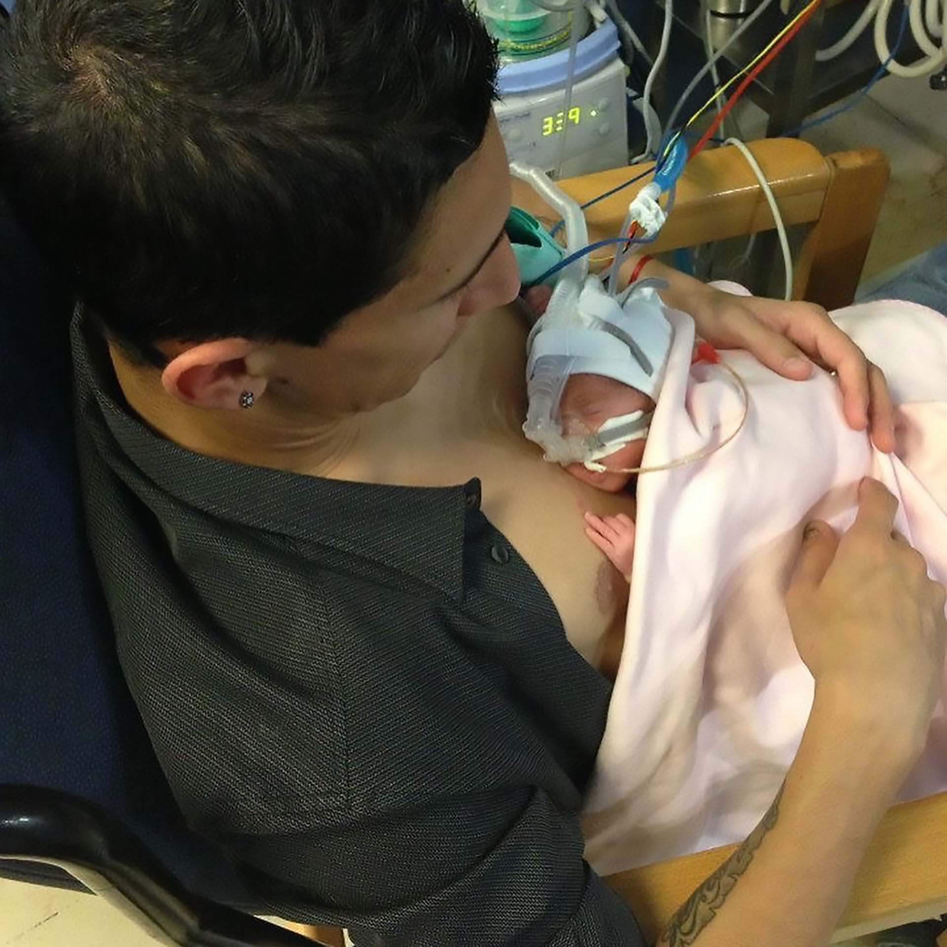 Pasó dos meses en neonatología entre la vida y la muerte (Instagram Jorgelina Cardoso)